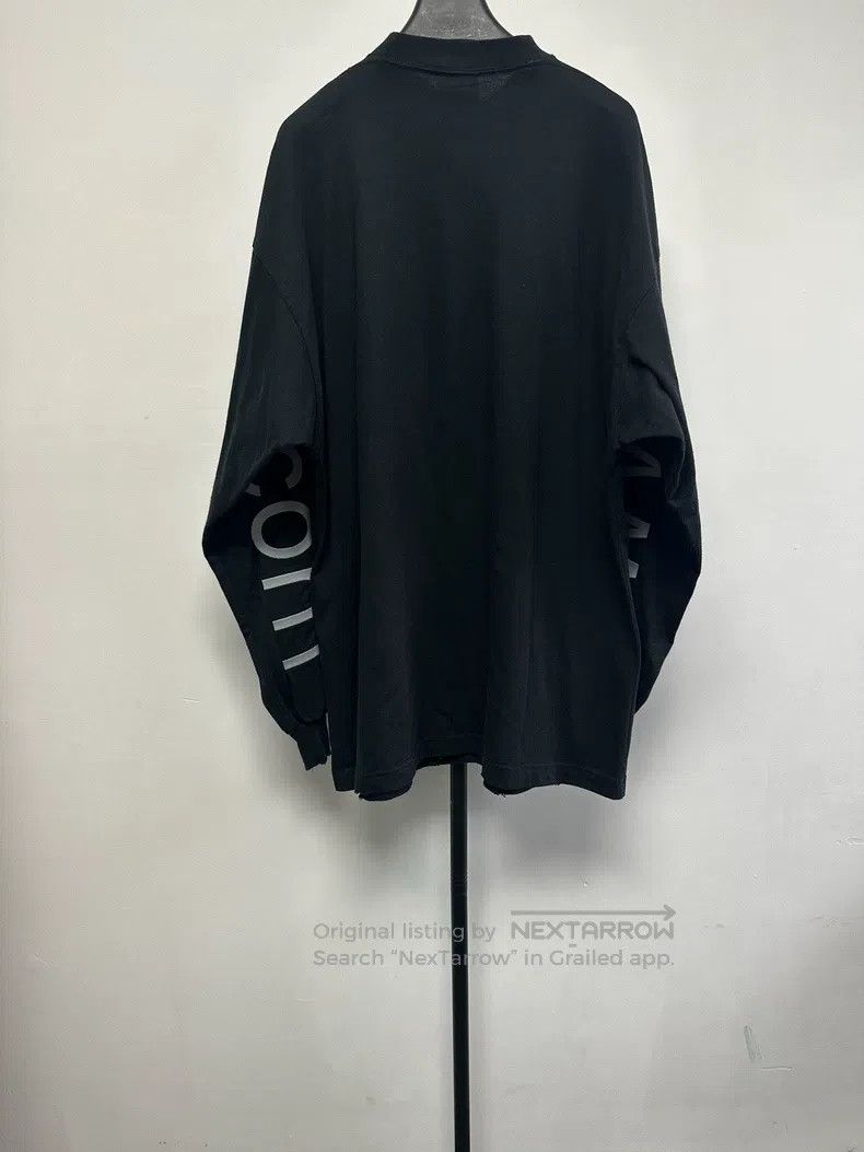 Balenciaga Balenciaga Letter Printed Loose Long Sleeve T-Shirt Size US S / EU 44-46 / 1 - 2 Thumbnail