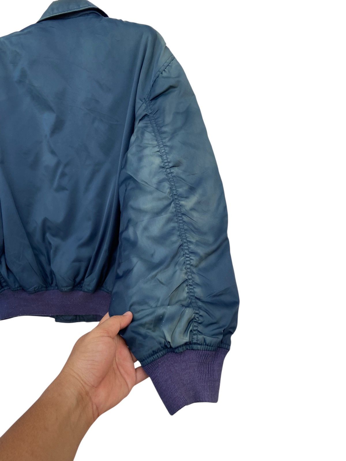 Japanese Brand VINTAGE SUNTORY BOSS SUN FADED BOMBER JACKET Size US L / EU 52-54 / 3 - 3 Thumbnail