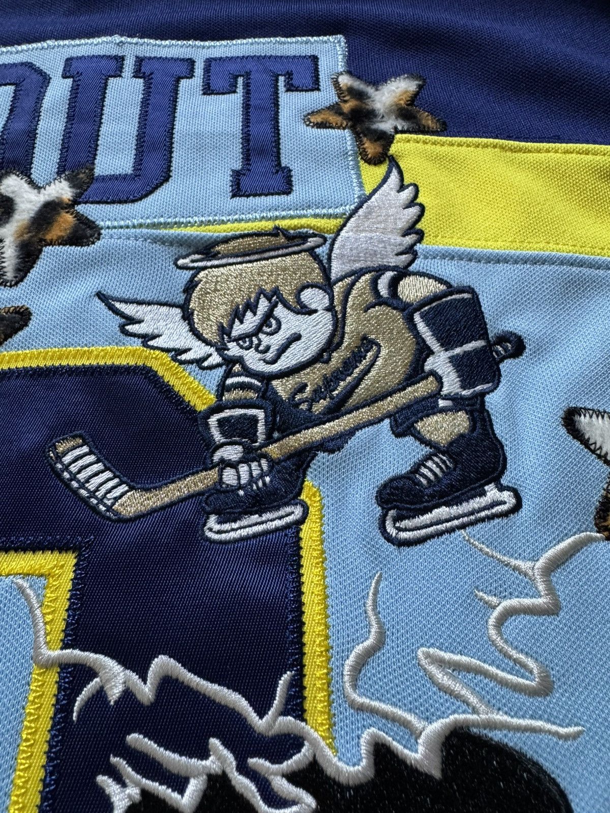 Supreme Supreme Fire & Ice Patches Hockey Jersey Light Blue Size US L / EU 52-54 / 3 - 7 Thumbnail
