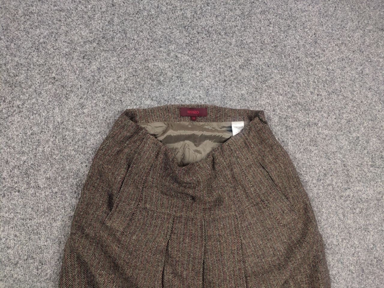 Kenzo Vintage 0's Kenzo Paris Wool Blend Wrap Midi Skirt Size 38" / US 16 / IT 52 - 4 Thumbnail