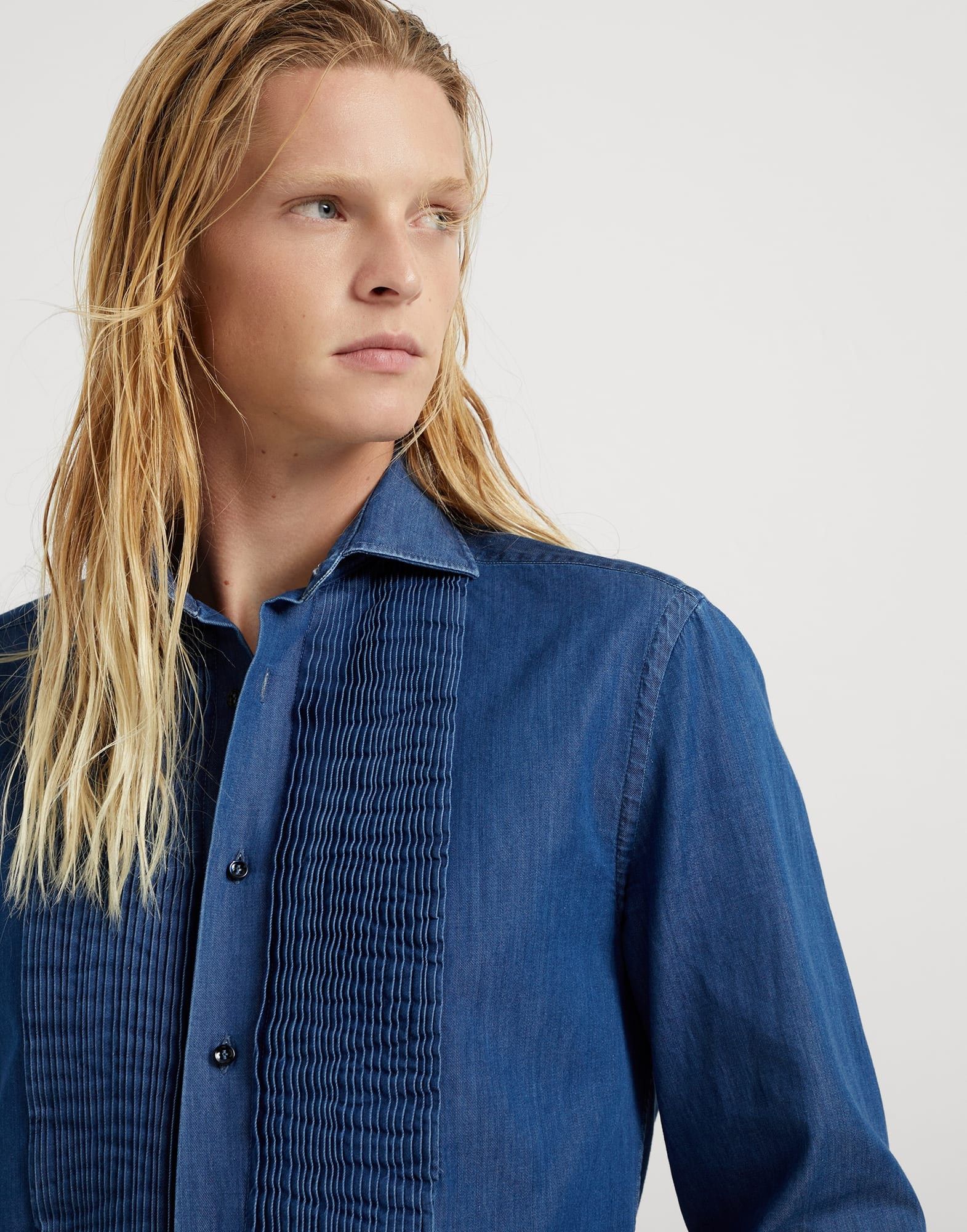 Brunello Cucinelli Shirt in Open Blue Size US M / EU 48-50 / 2 - 4 Thumbnail