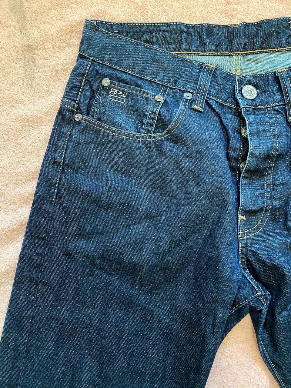 G-Star G STAR RAW Blue Button Fly Denim Jeans Size US 32 / EU 48 - 9 Thumbnail