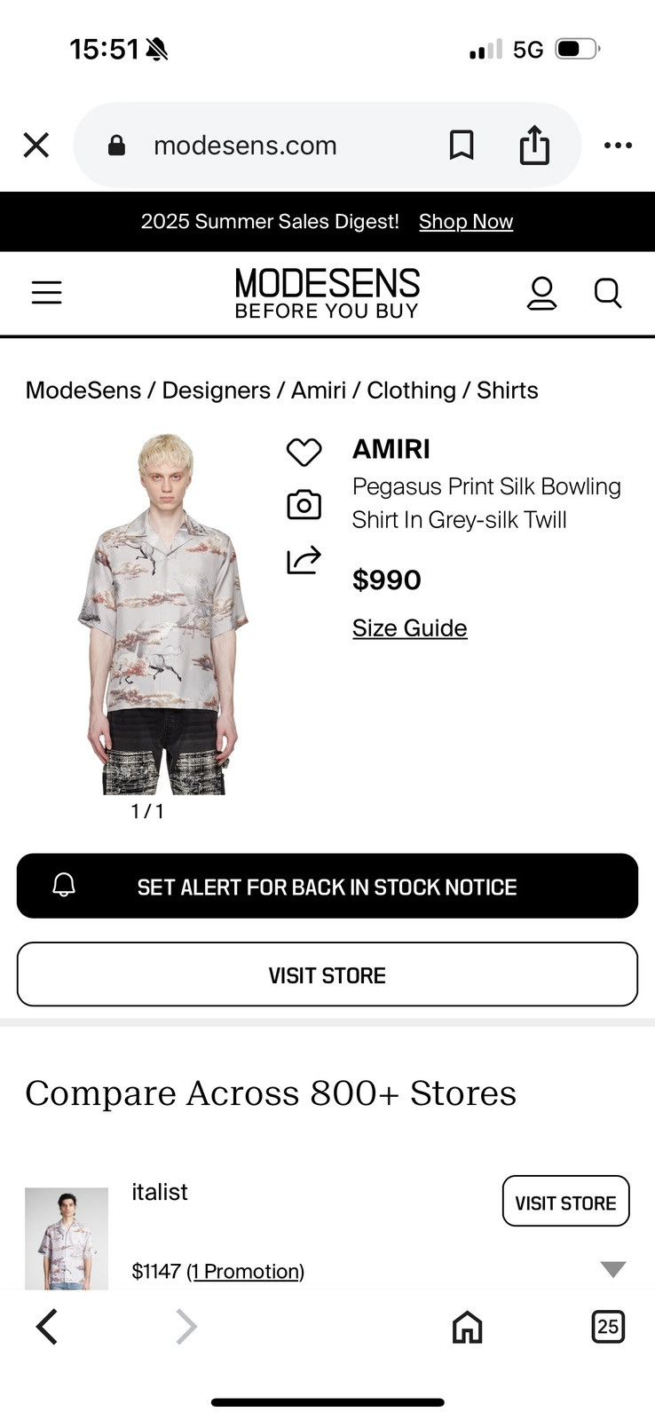 Amiri AMIRI silk shirt STUDY TAPE MEASUREMENTS IN PHOTOS CAREFULLY Size US M / EU 48-50 / 2 - 22 Thumbnail