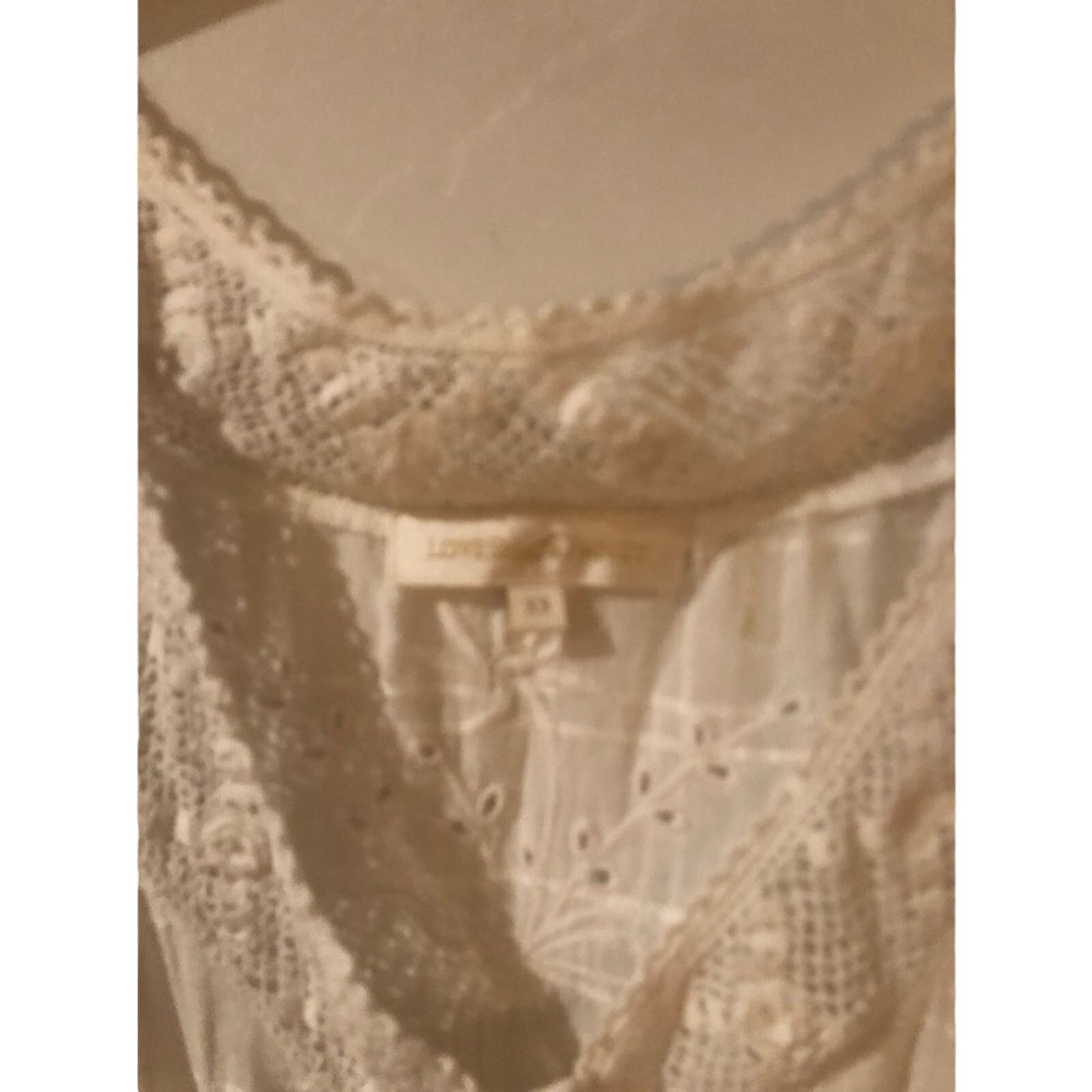 LoveShackFancy Love shack fancy white lace embroidered dress. Size XS / US 0-2 / IT 36-38 - 13 Thumbnail
