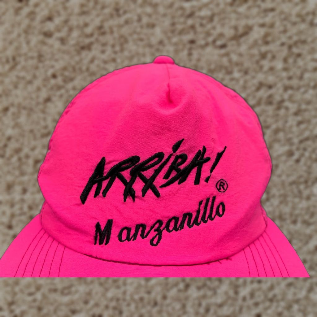 Pinko ARRIBA! Manzanillo Cruise Hat Cap Snap Back Adult One Size Neon Pink 100% Nylon Size ONE SIZE - 1 Thumbnail