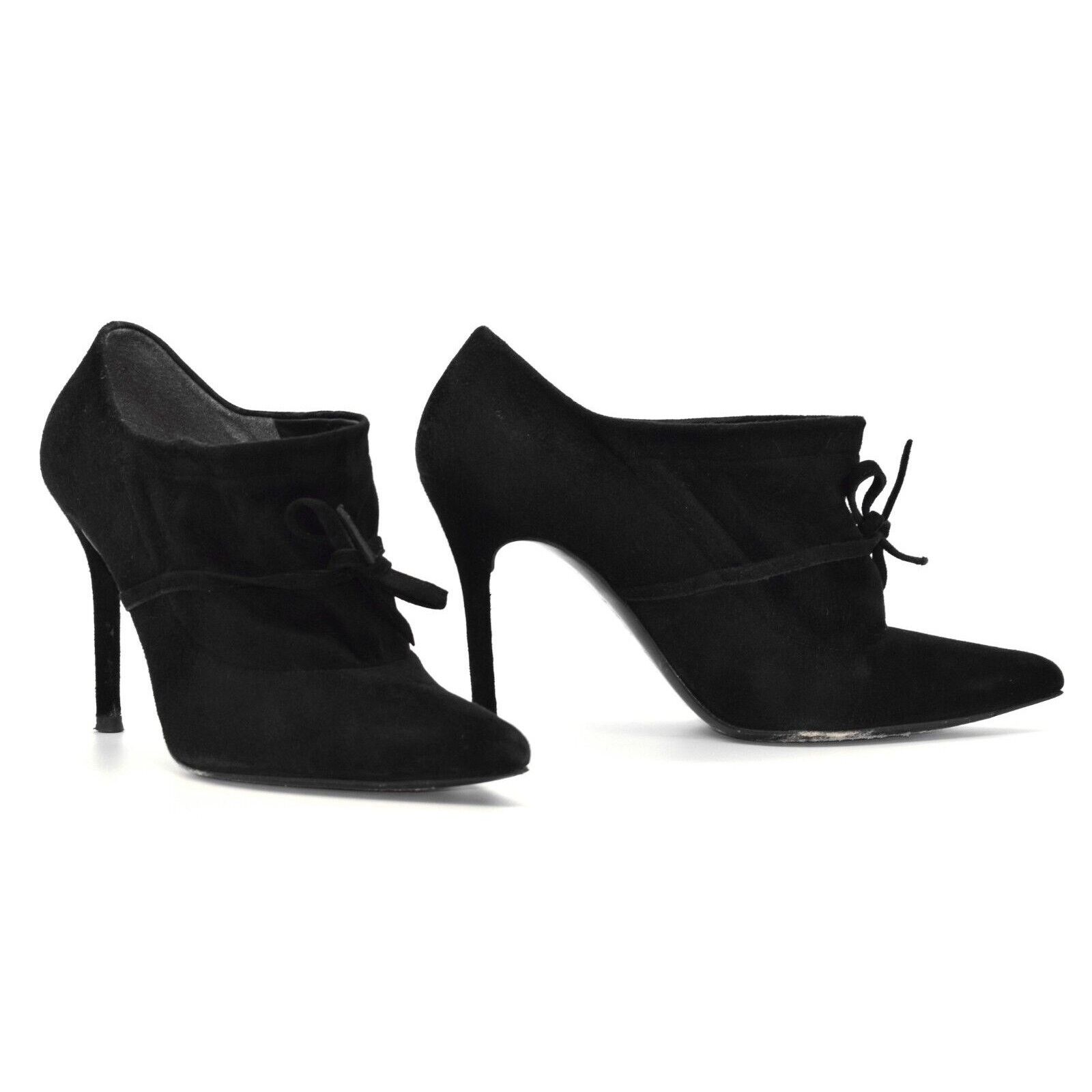 Stuart Weitzman STUART WEITZMAN Aokhi Black Suede Bootie Pump Heels Sz 8.5 M Size US 8.5 / IT 38.5 - 2 Thumbnail