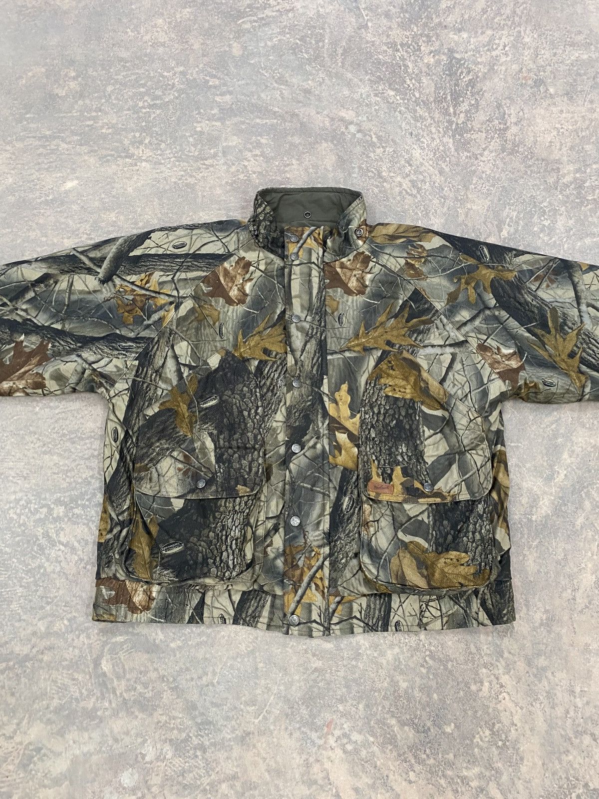 Vintage Woolrich Realtree Hunting Jacket Winter Reversible Size US L / EU 52-54 / 3 - 3 Thumbnail
