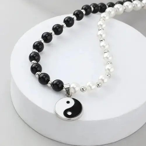 Jewelry Black white Necklace Size ONE SIZE - 7 Thumbnail