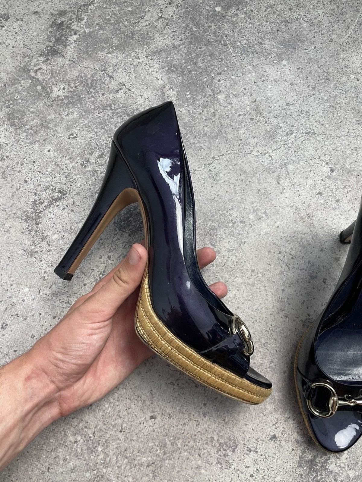 Gucci Gucci dark purple Heels Size US 10 / IT 40 - 5 Thumbnail