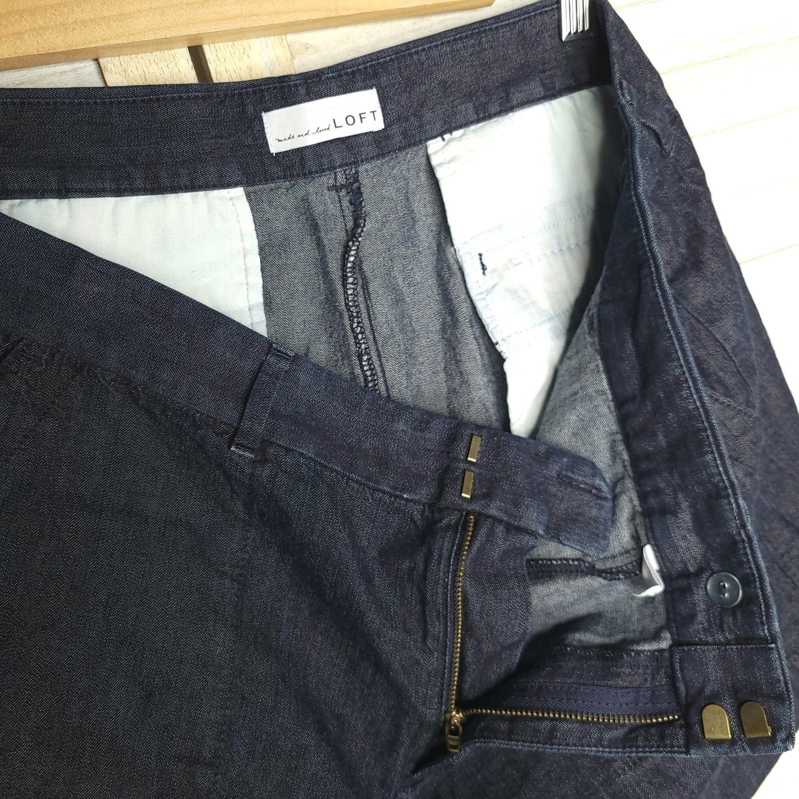 Loft Loft Women’s Denim Shorts Size 32/14 38 Waist High Rise Size 38" / US 16 / IT 52 - 3 Thumbnail