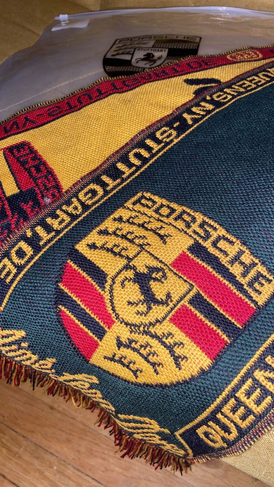 Aime Leon Dore × Porsche Design ALD / Porsche 993 Turbo Wool Souvenir Scarf Size ONE SIZE - 2 Thumbnail