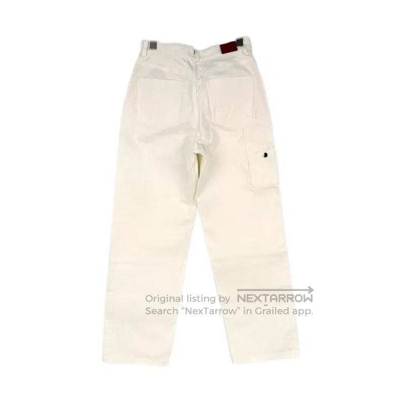 Hermes Hermes White Leather Tag Trousers Size 25" / US 0 / IT 36 - 2 Thumbnail