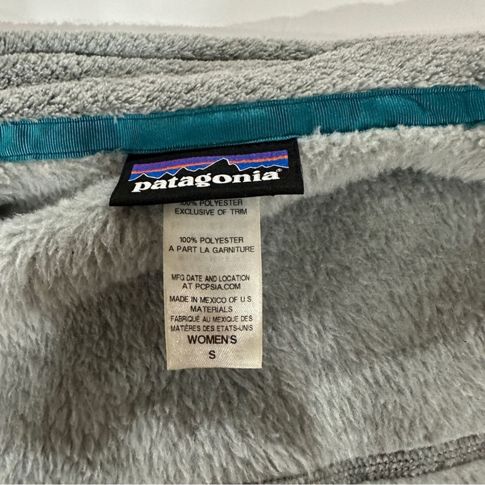 Patagonia Patagonia Polartec Gray & Blue Re-Tooled Full Zip Vest Sz S Size S / US 4 / IT 40 - 6 Thumbnail