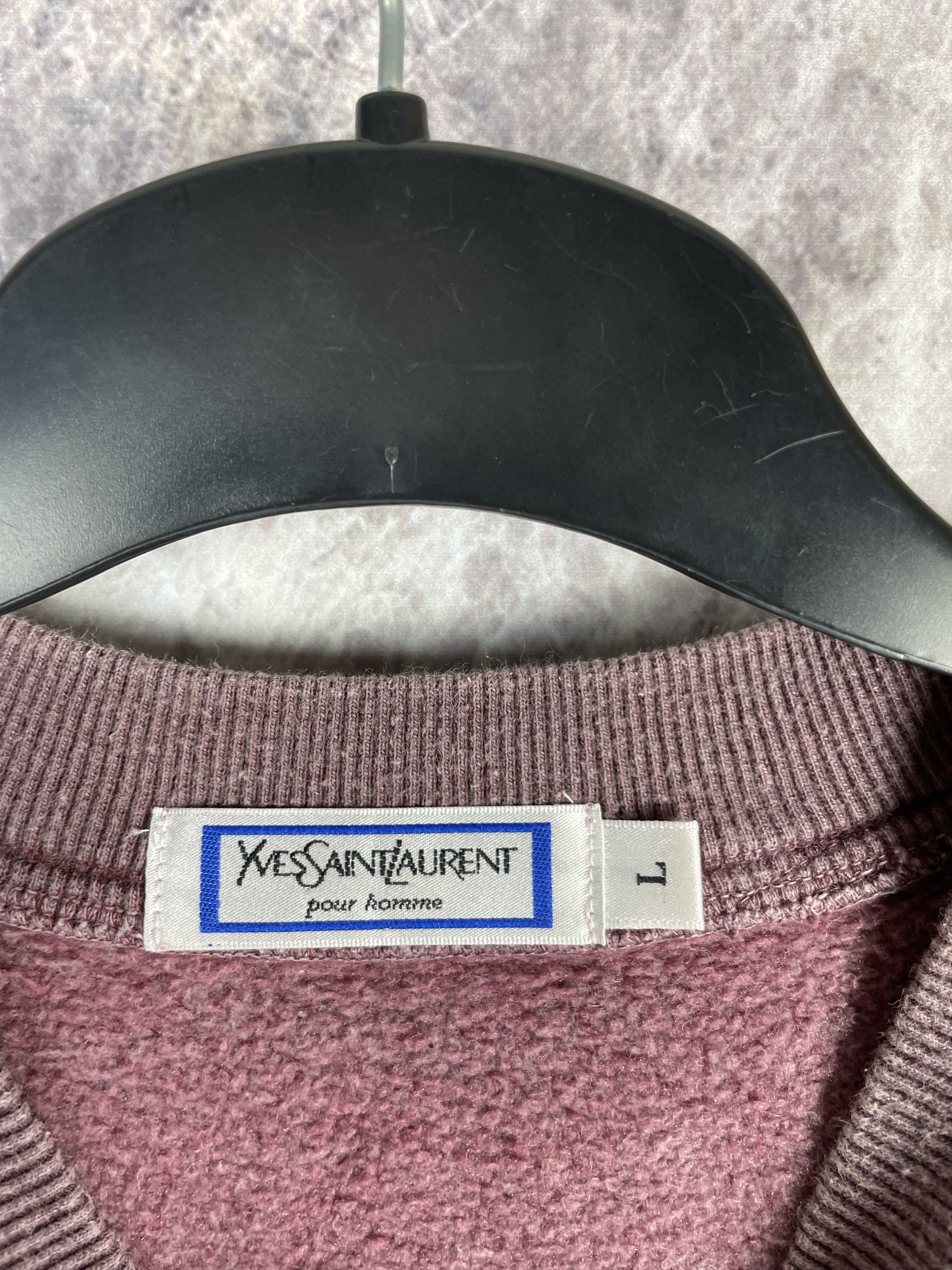 Yves Saint Laurent Vintage Yves Saint Laurent Men’s Sweatshirt Big Logo Size US L / EU 52-54 / 3 - 5 Thumbnail