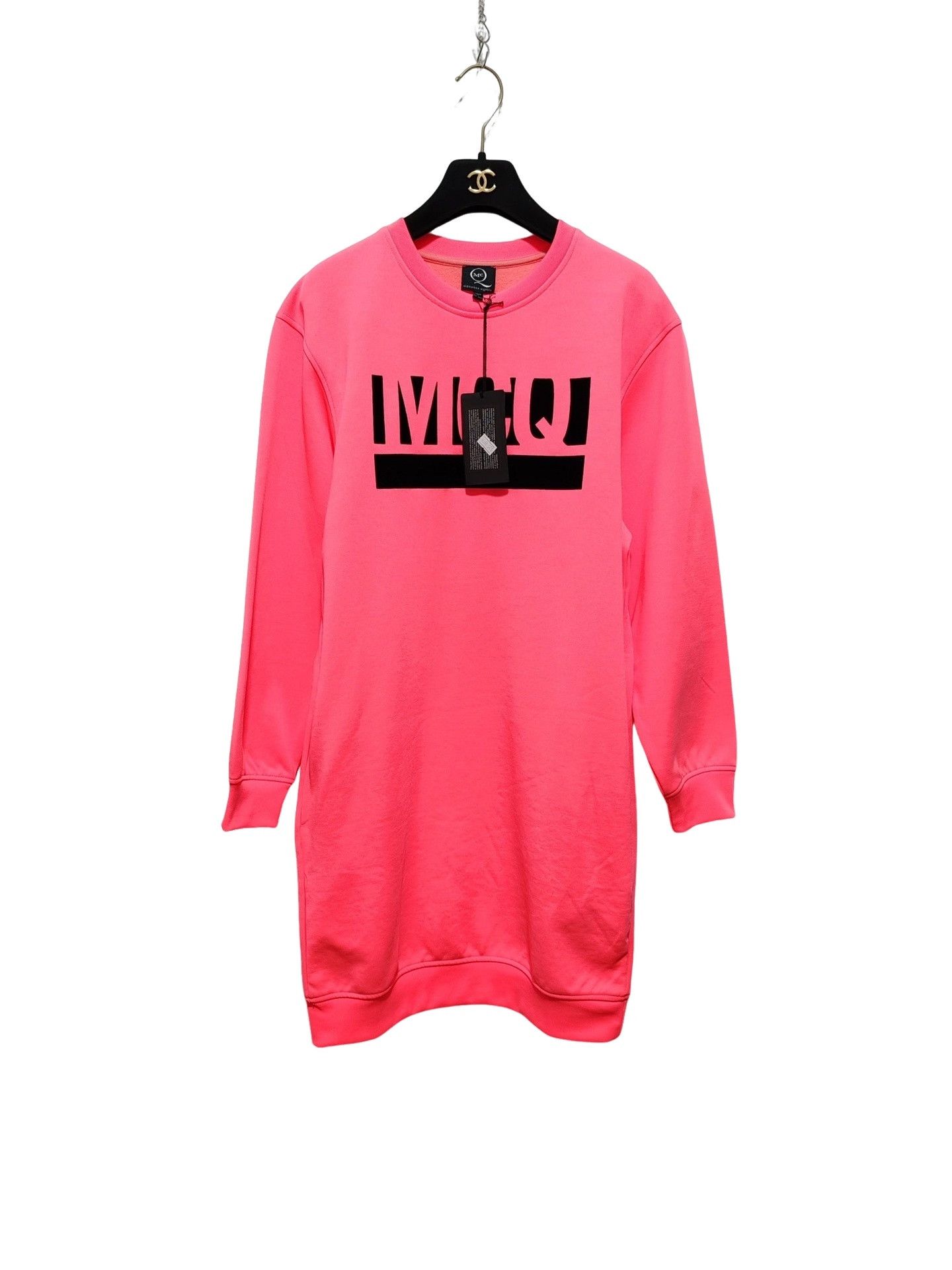 Alexander McQueen Alexander McQueen Pink Logo Sweatshirt Dress Size XS Size XS / US 0-2 / IT 36-38 - 1 Thumbnail