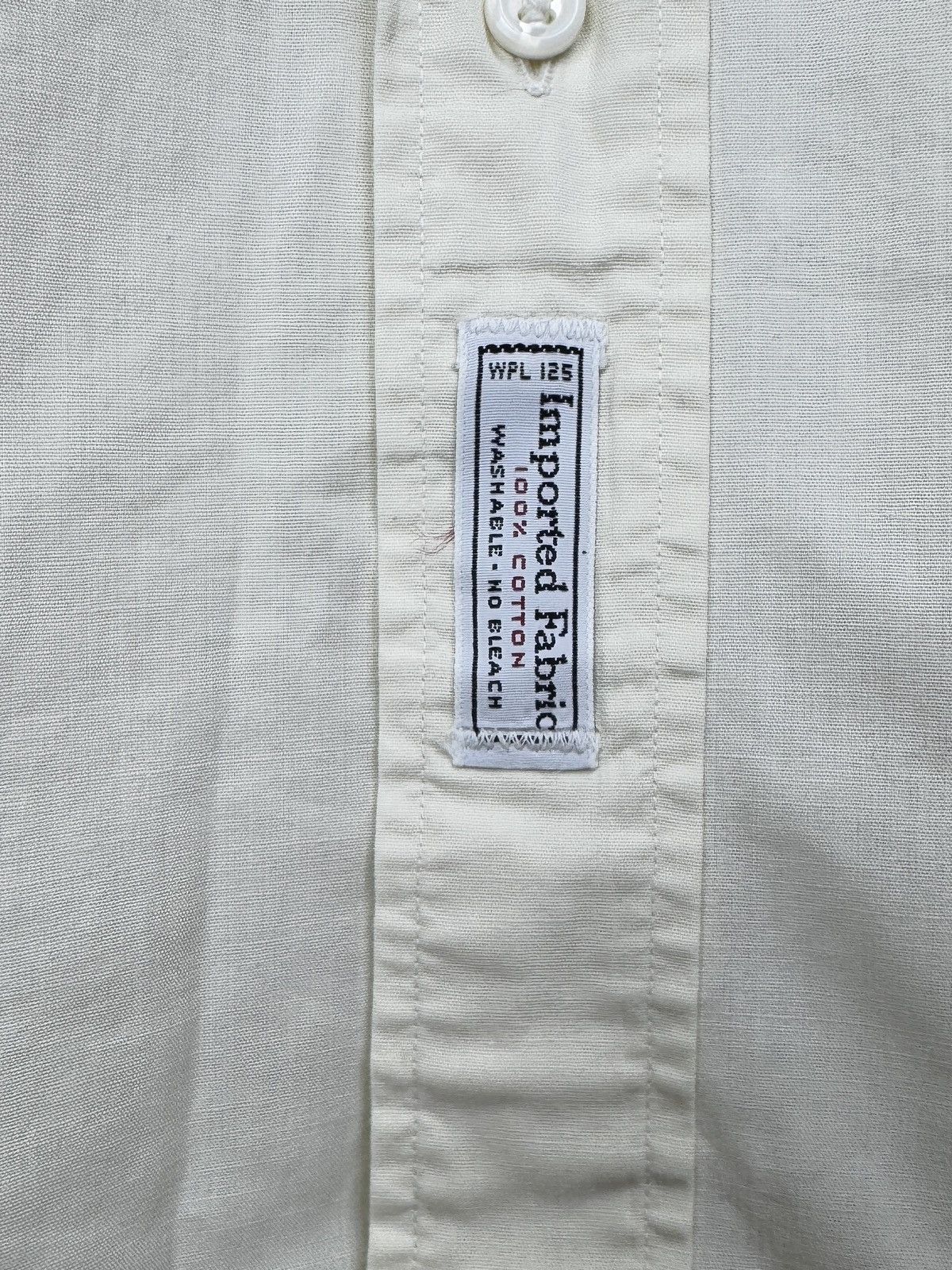 Christian Dior Monsieur Christian Dior Chemises VNTG 90s distressed collarless shirt Size US L / EU 52-54 / 3 - 9 Thumbnail