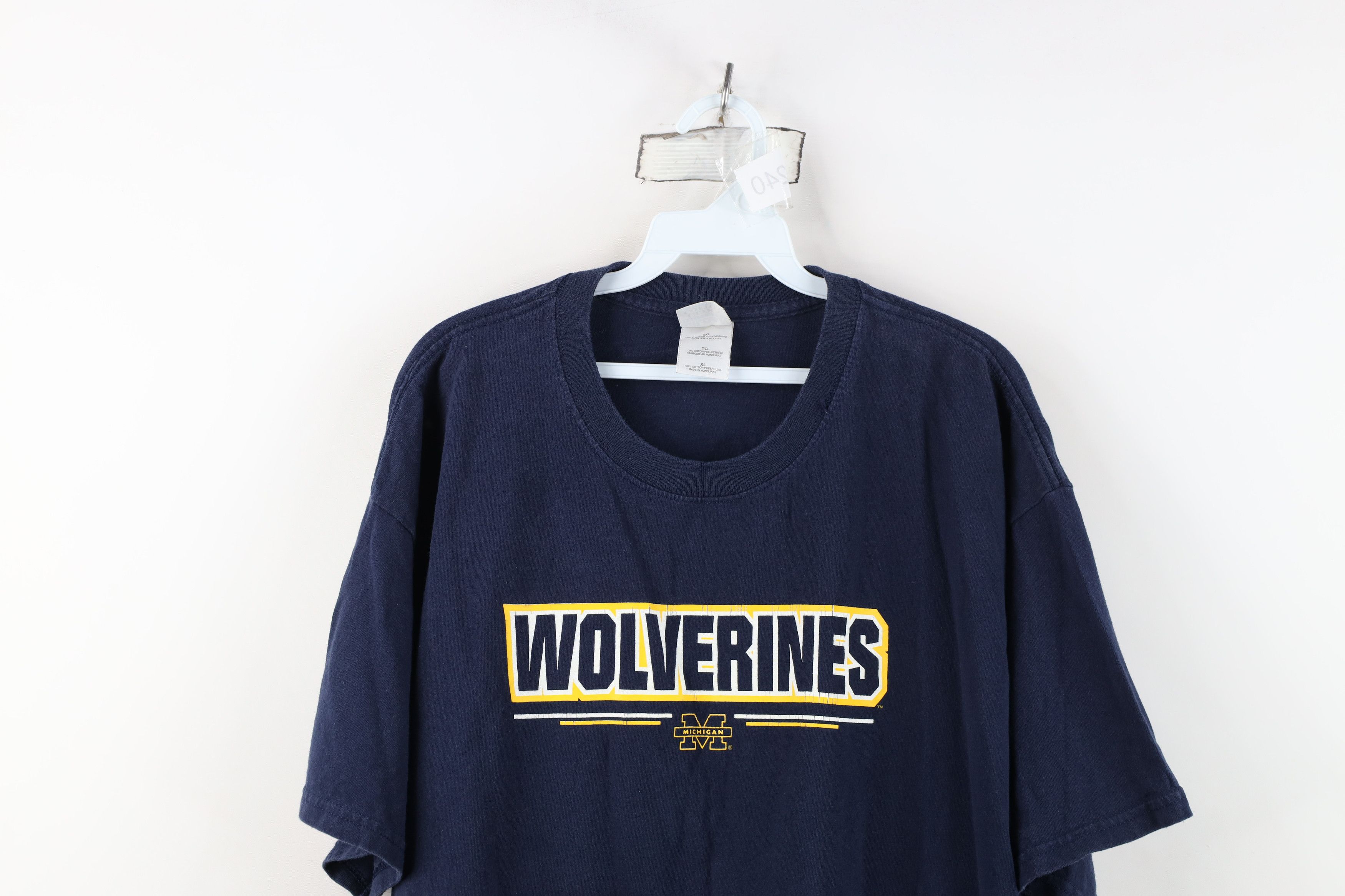 Vintage Vintage 90s University of Michigan Short Sleeve T-Shirt Size US XL / EU 56 / 4 - 2 Thumbnail
