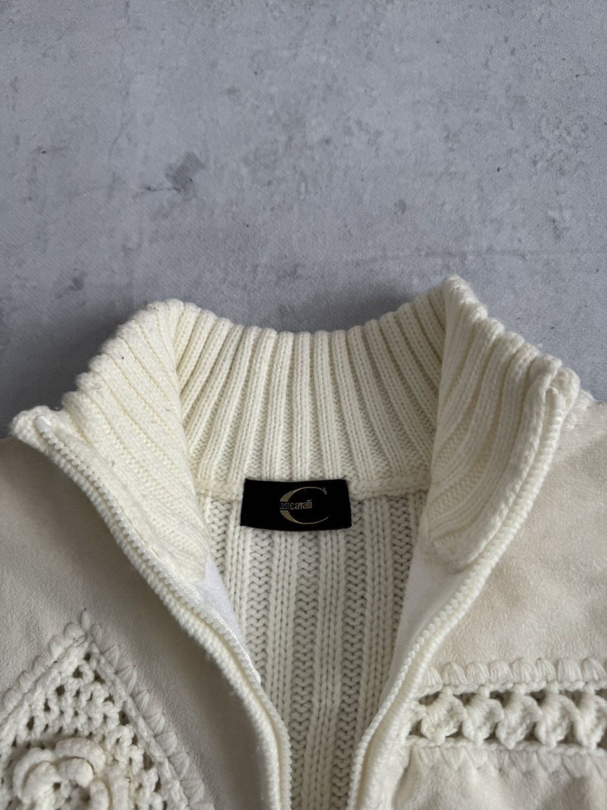 Just Cavalli Vintage Just Cavalli Knit Double Zip Wool Sweater Size S / US 4 / IT 40 - 5 Thumbnail