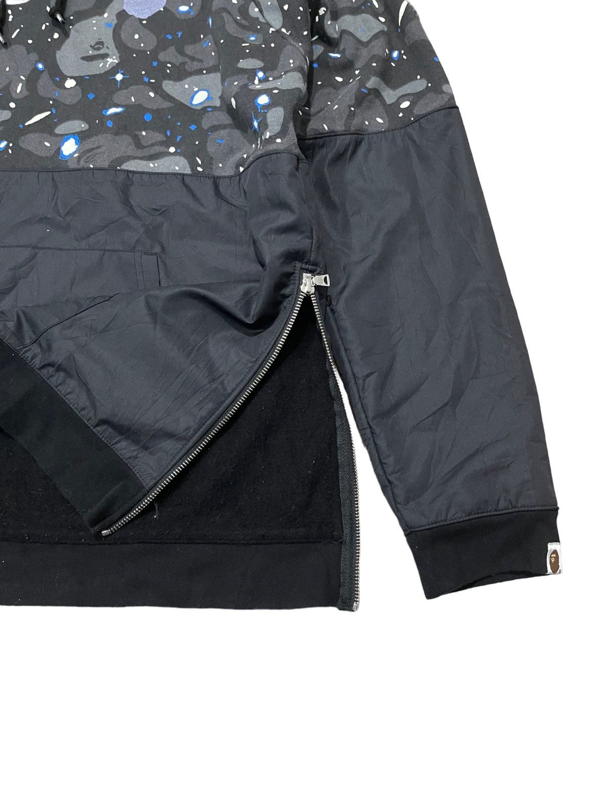 Bape Space Camo Wide Side Zip Pullover Hoodie Size US L / EU 52-54 / 3 - 6 Thumbnail