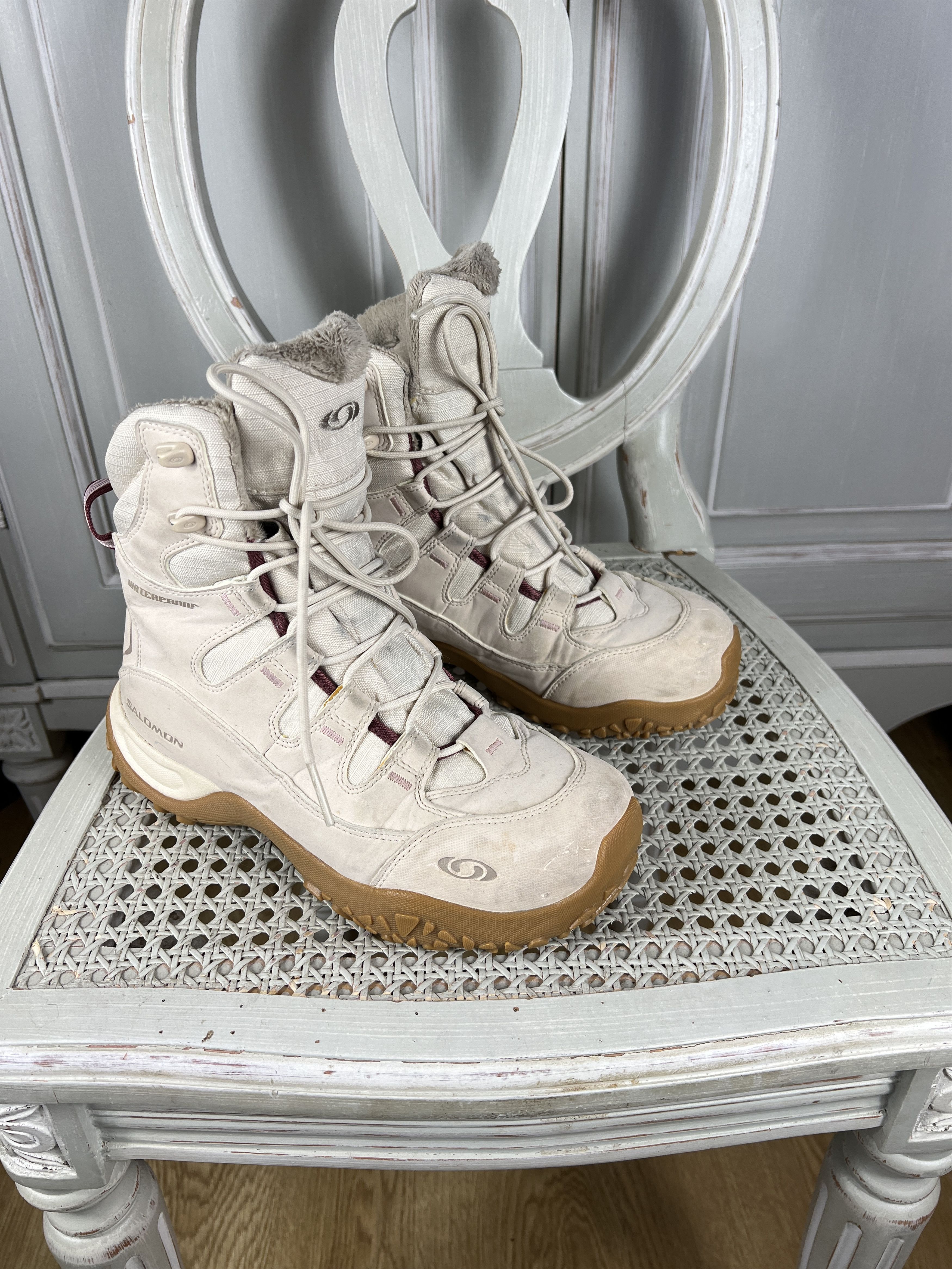 Oakley × Salomon VINTAGE SALOMON SNOW WINTER BOOTS BEIGE US7 Size US 7 / IT 37 - 1 Thumbnail