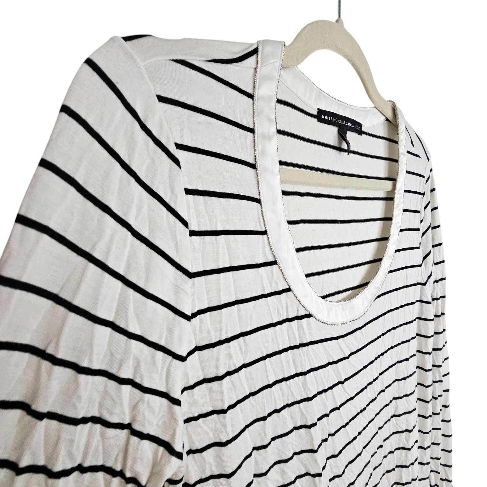 White House Black Market White House Black Market Womens Striped T-Shirt Sz S Classic Size S / US 4 / IT 40 - 5 Thumbnail