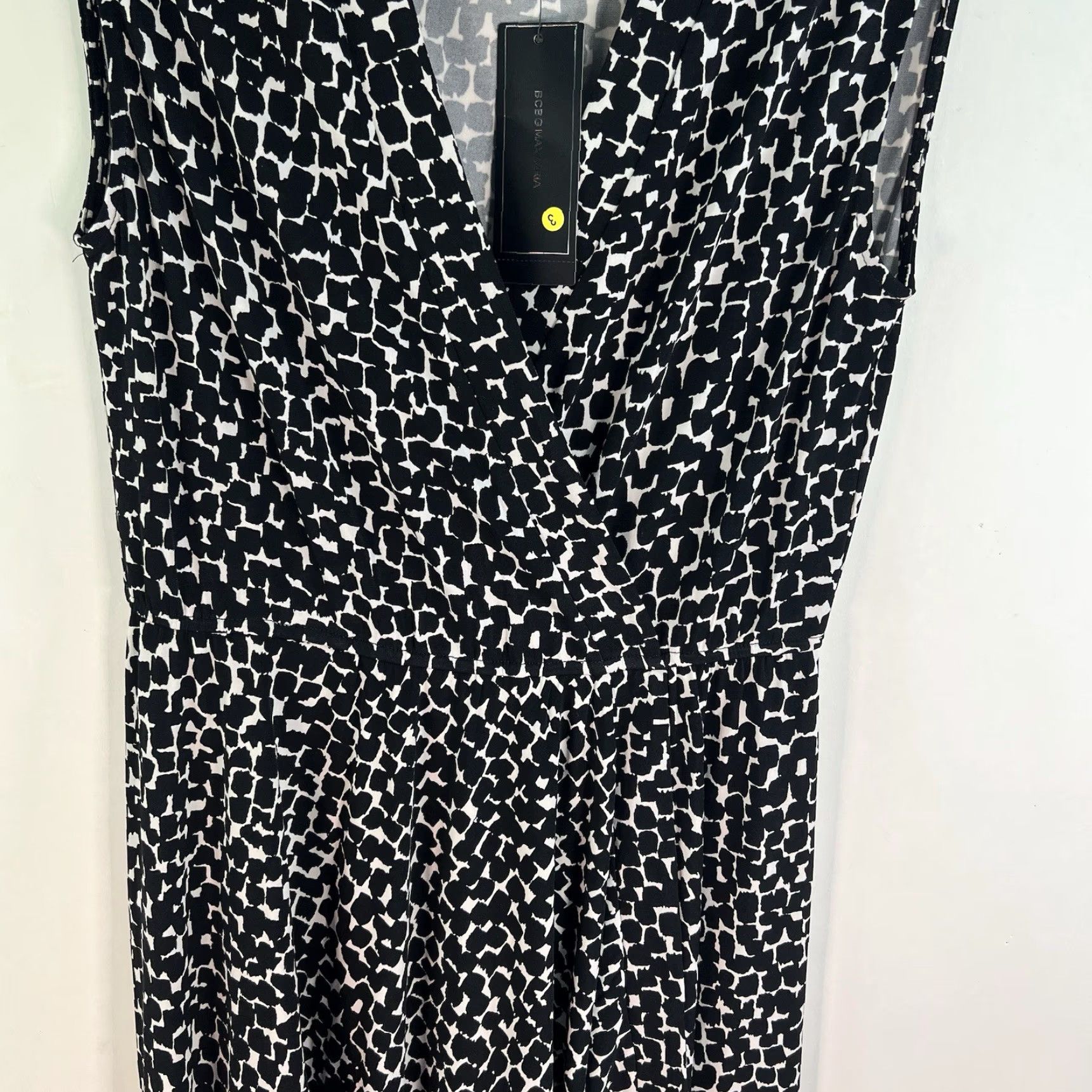 Bcbgmaxazria BCBG Maxazaria Animal Print Wrap Open Dress Women’s M Black-And-White NWT Size M / US 6-8 / IT 42-44 - 4 Thumbnail