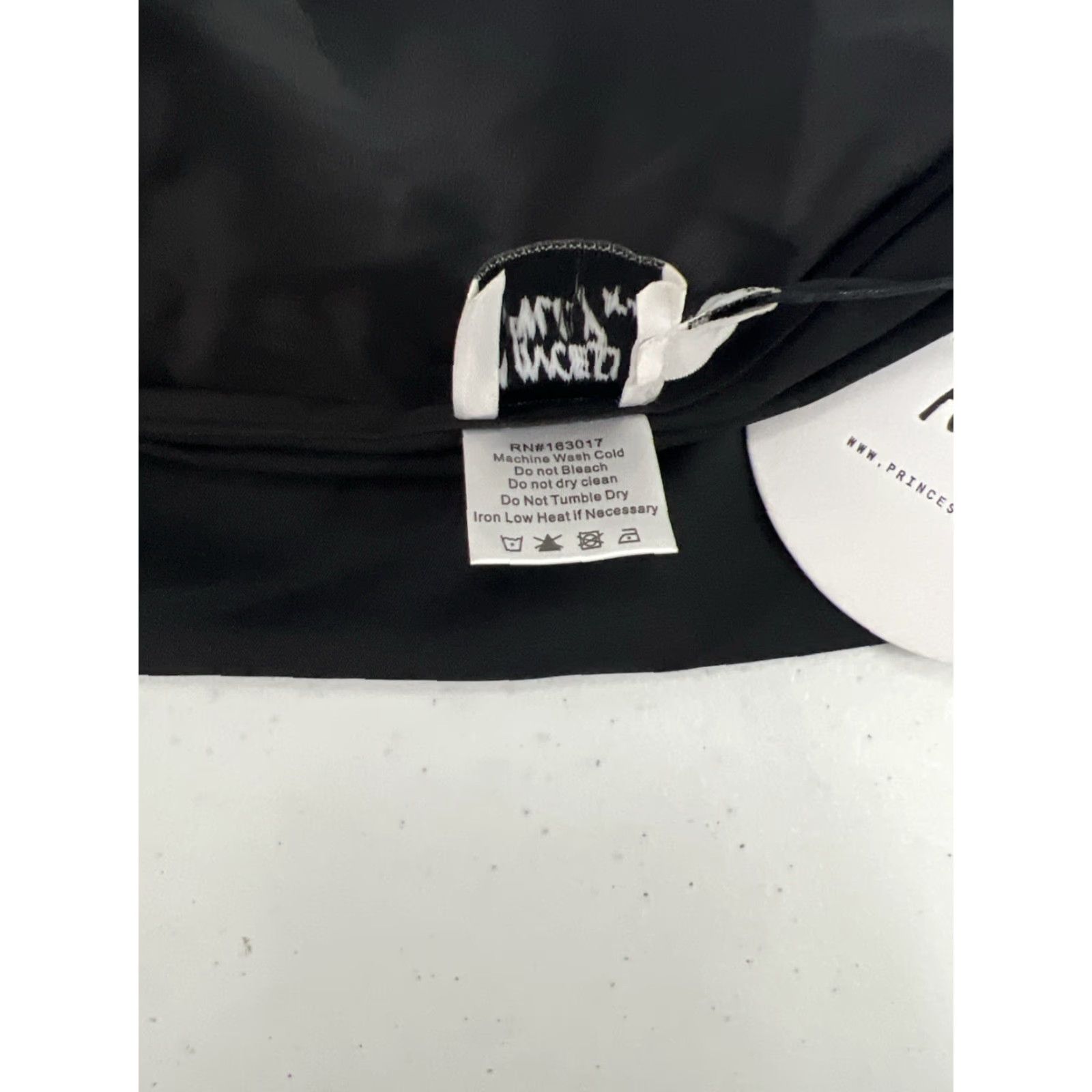 PRINCESS POLLY Princess Polly Skirt Mini Satiny Short Tie 6 Black NWD Skylar Wrap Satin 90s Gothic Women Ladies Size 28" / US 6 / IT 42 - 7 Thumbnail