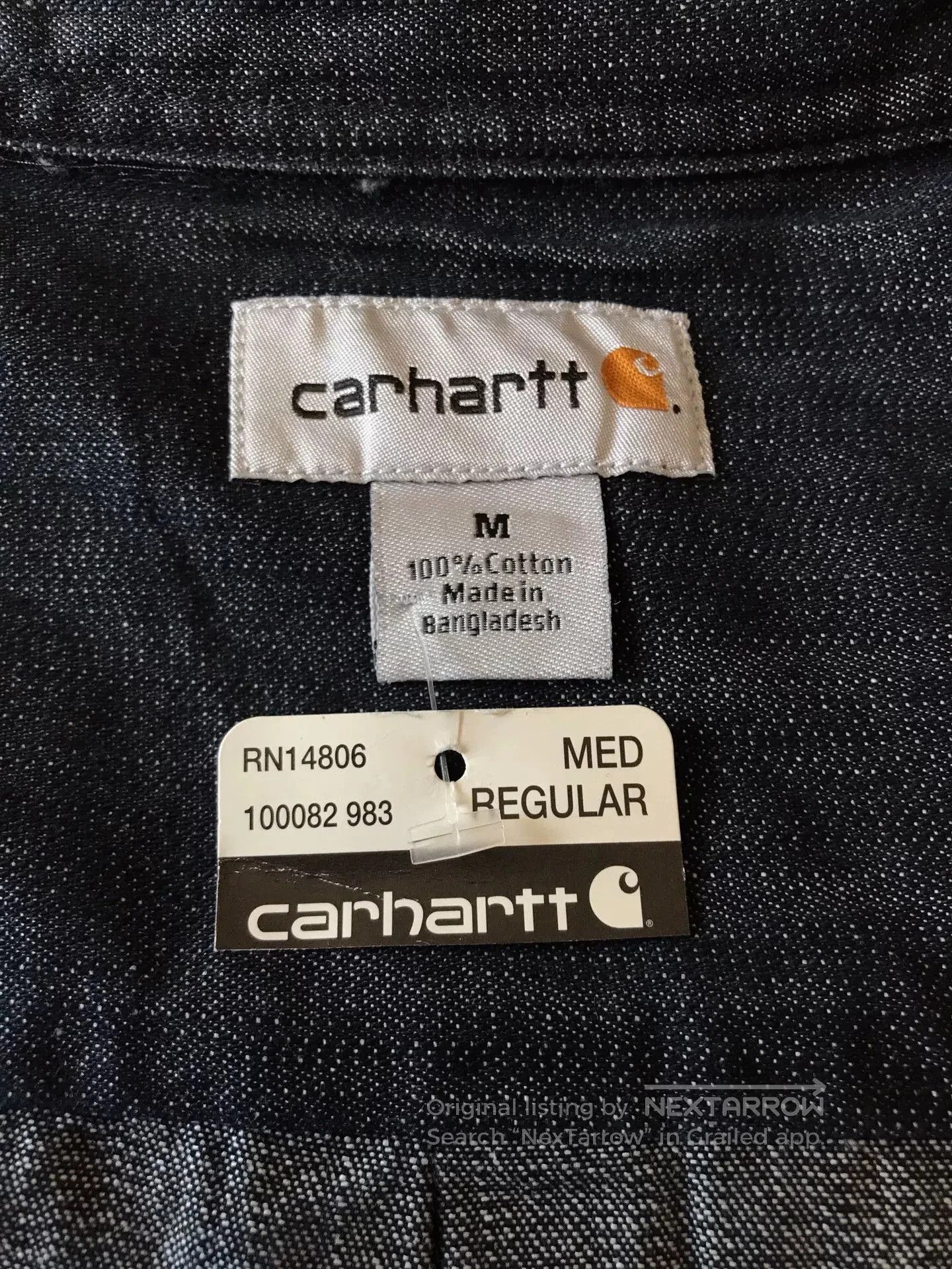 Carhartt Carhartt 100082 Denim Work Shirt. Size US M / EU 48-50 / 2 - 7 Thumbnail