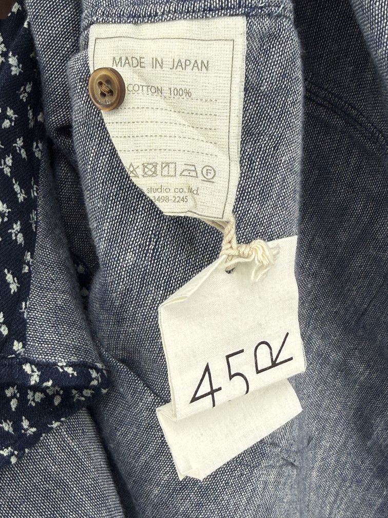 45rpm Indigo Gauze Floral Shirt Size US M / EU 48-50 / 2 - 4 Thumbnail