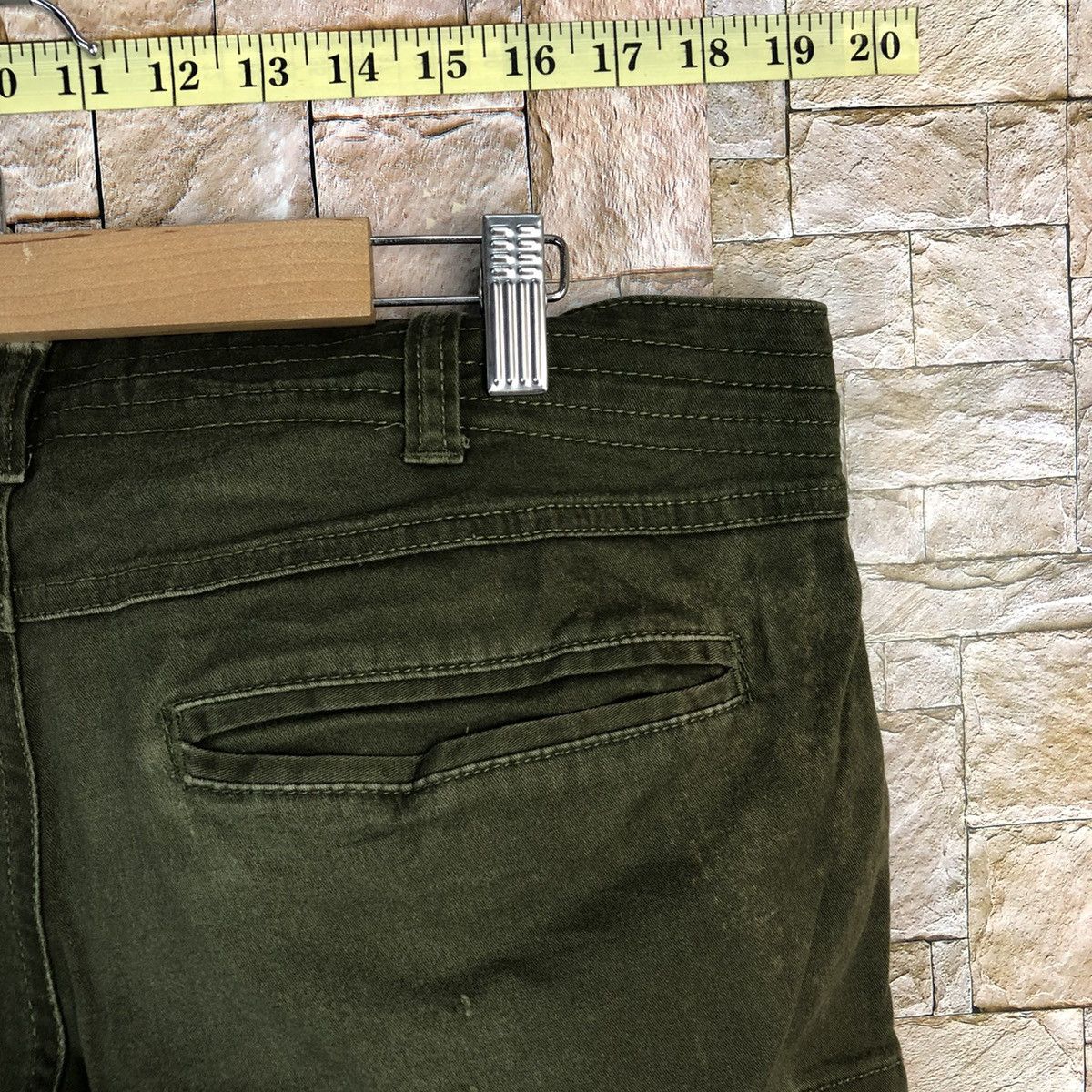 Japanese Brand Genide japan Green utility tactical Cargo Pants #A590 Size US 35 - 19 Thumbnail