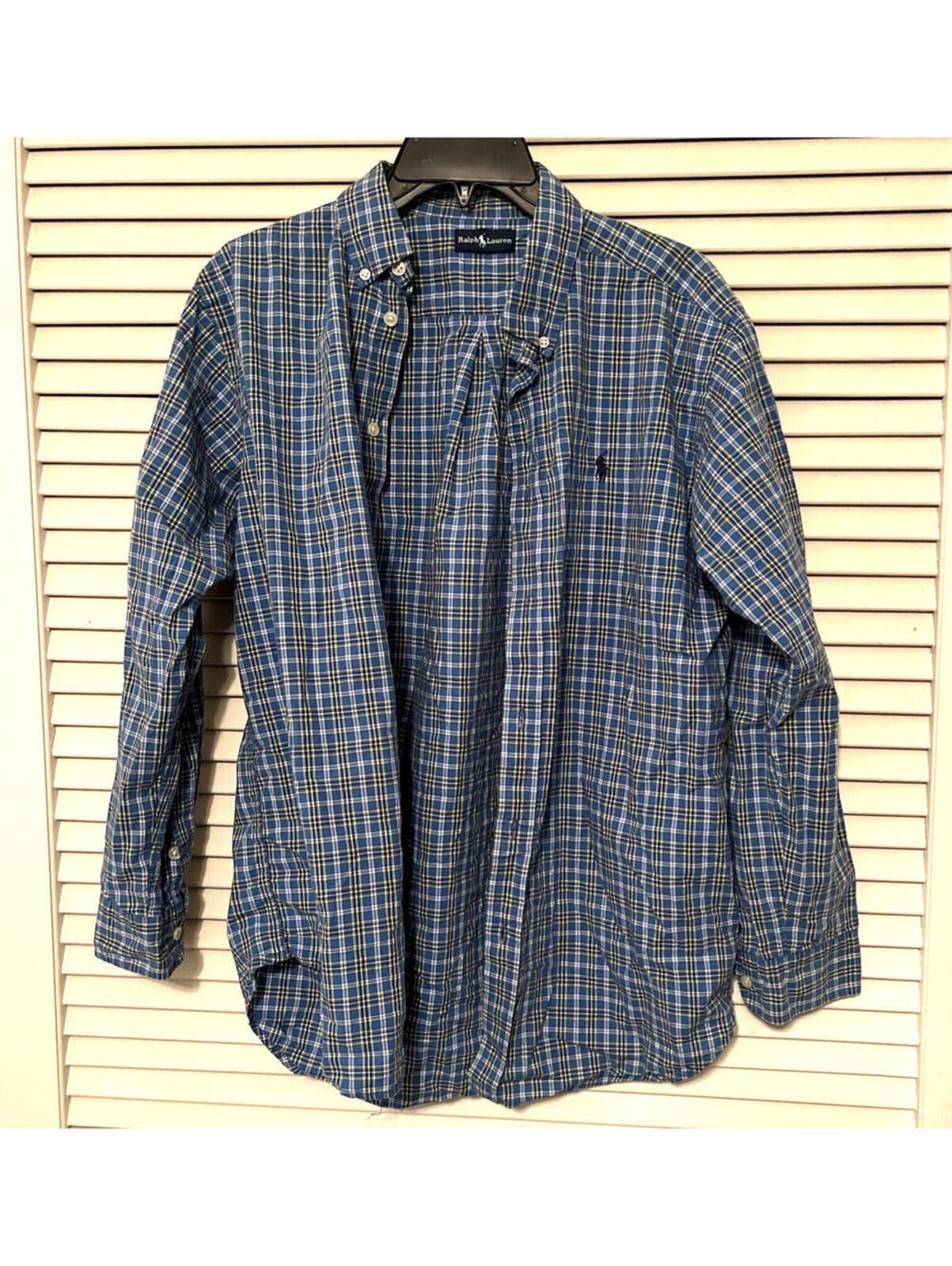 Polo Ralph Lauren Polo Ralph Lauren Boys Plaid Button Down Shirt Med.(10-12) Size US XXS / EU 40 - 1 Thumbnail