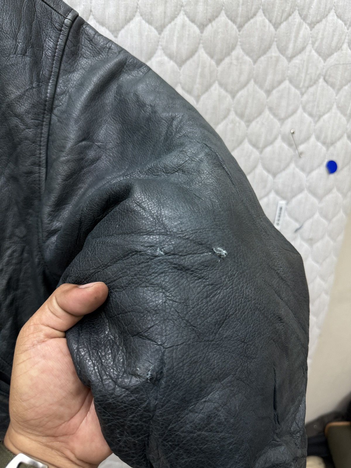 Michiko Koshino 🔥🔥🔥ARCHIVE VINTAGE MICHIKO KOSHINO BOMBER LEATHER JACKET Size US M / EU 48-50 / 2 - 13 Thumbnail