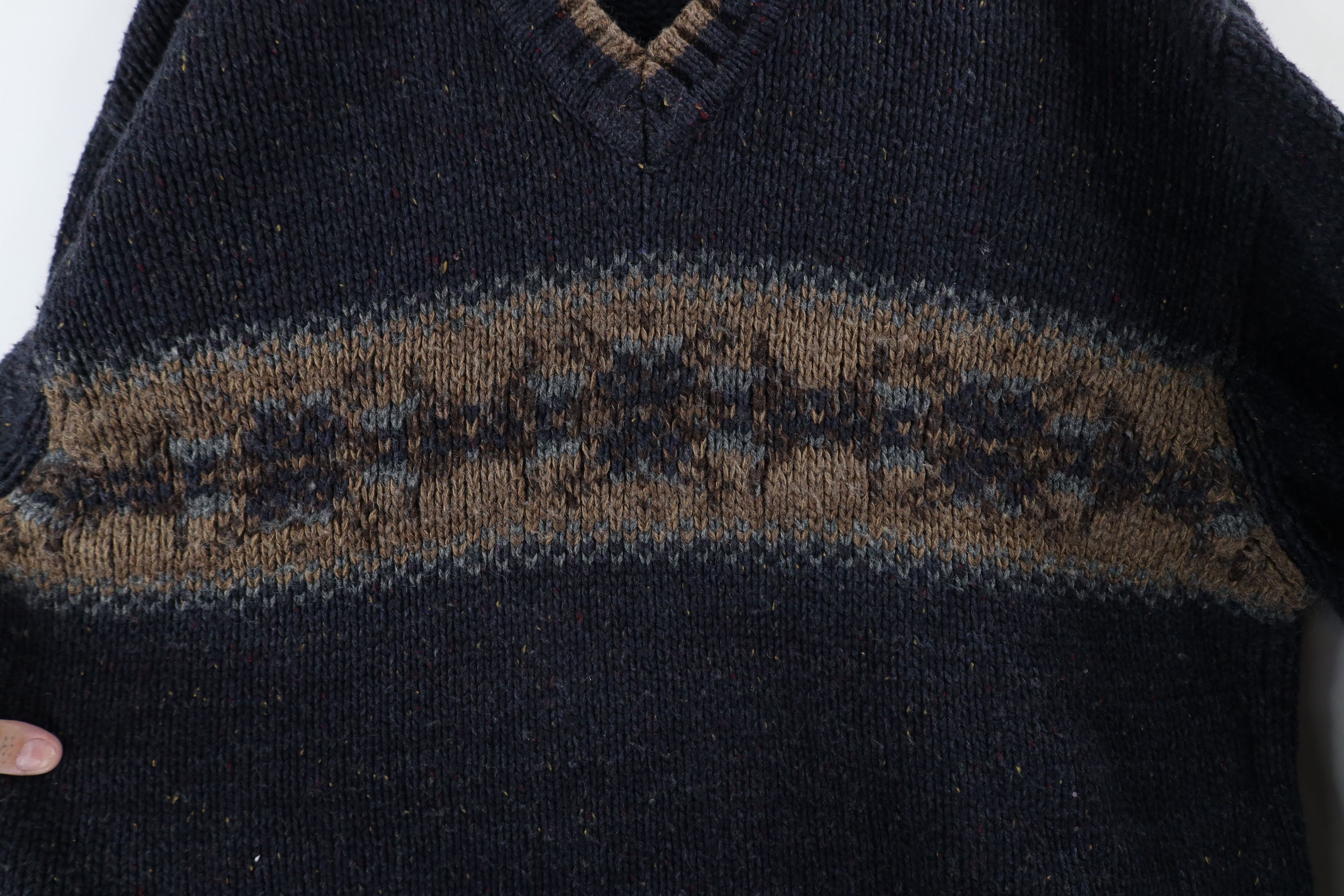 Vintage Vintage 90s Streetwear Wool Blend Knit Fair Isle Sweater Size US XL / EU 56 / 4 - 4 Thumbnail