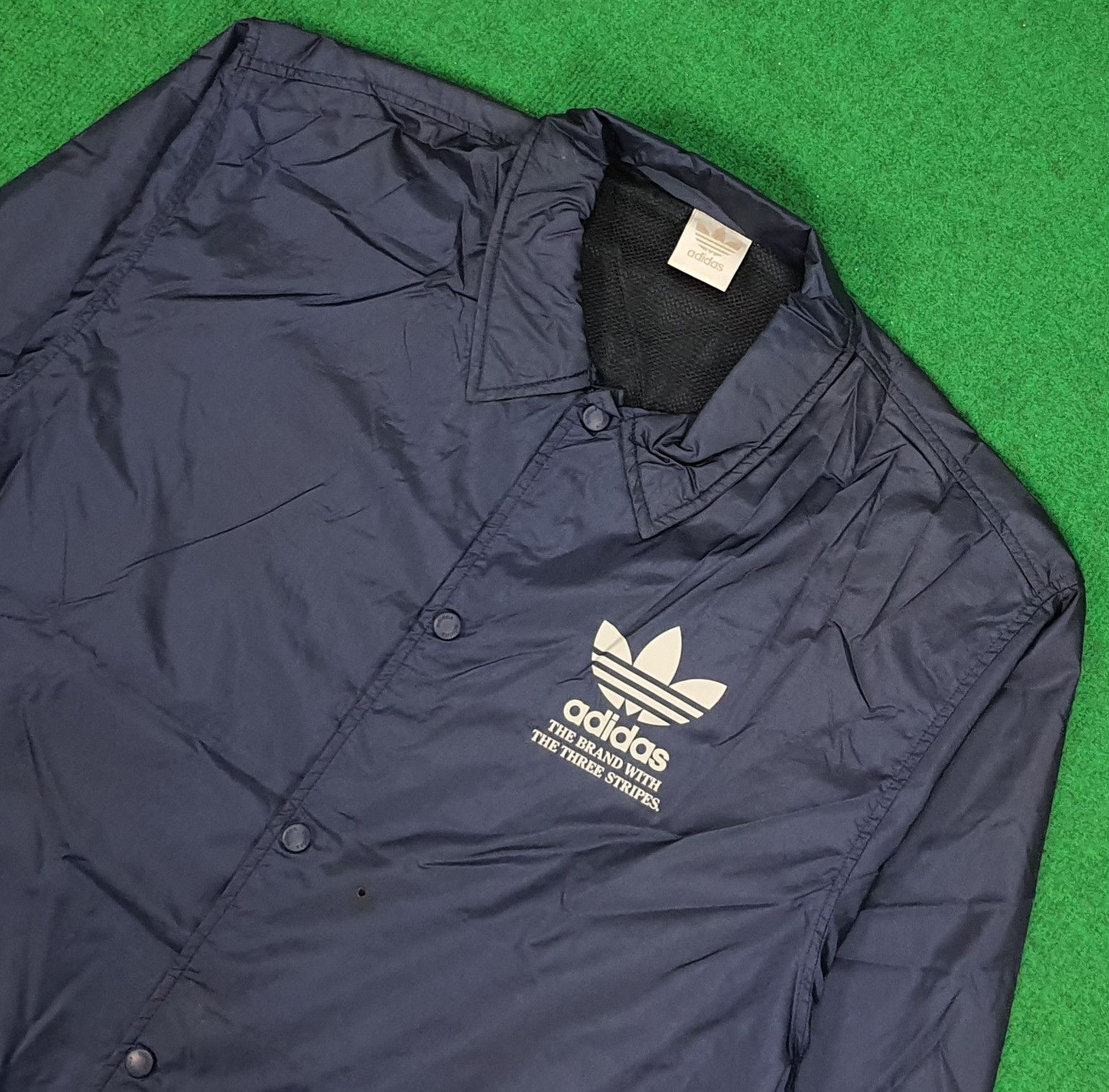 Adidas × Vintage Vintage Adidas Coach Big Logo Jacket Size US XL / EU 56 / 4 - 4 Thumbnail