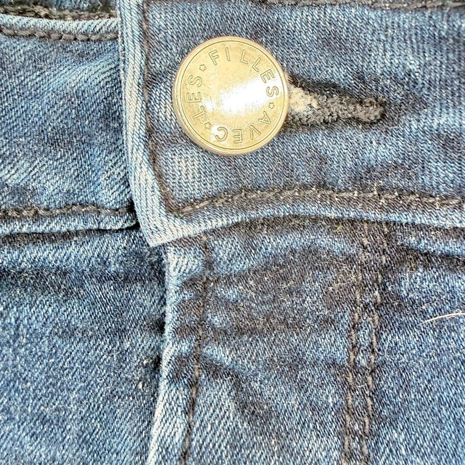 AVEC LES FILLES Avec Les Filles Jeans Womens 27 Skinny Fit Blue Denim Size 27" / US 4 / IT 40 - 7 Thumbnail