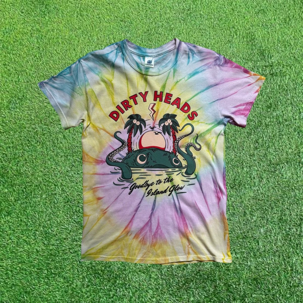 Band Tees Dirty Heads Goodbye To The Island Glow Tie Dye Tee Size US S / EU 44-46 / 1 - 1 Thumbnail