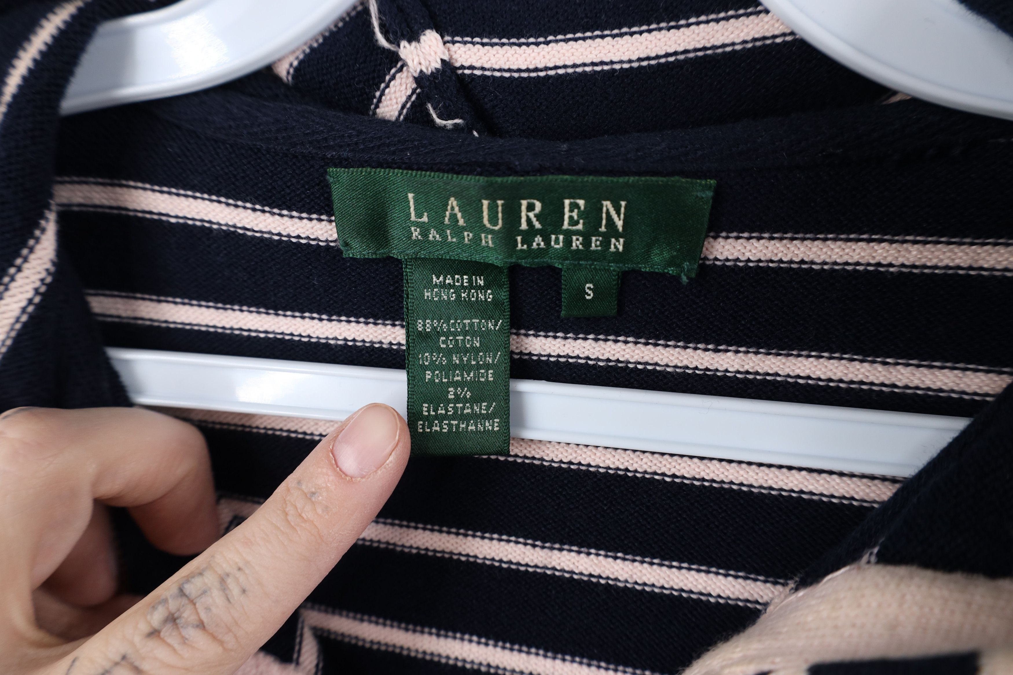 Ralph Lauren Vintage 90s Ralph Lauren Crest Knit Zip Hoodie Sweater Size S / US 4 / IT 40 - 8 Thumbnail