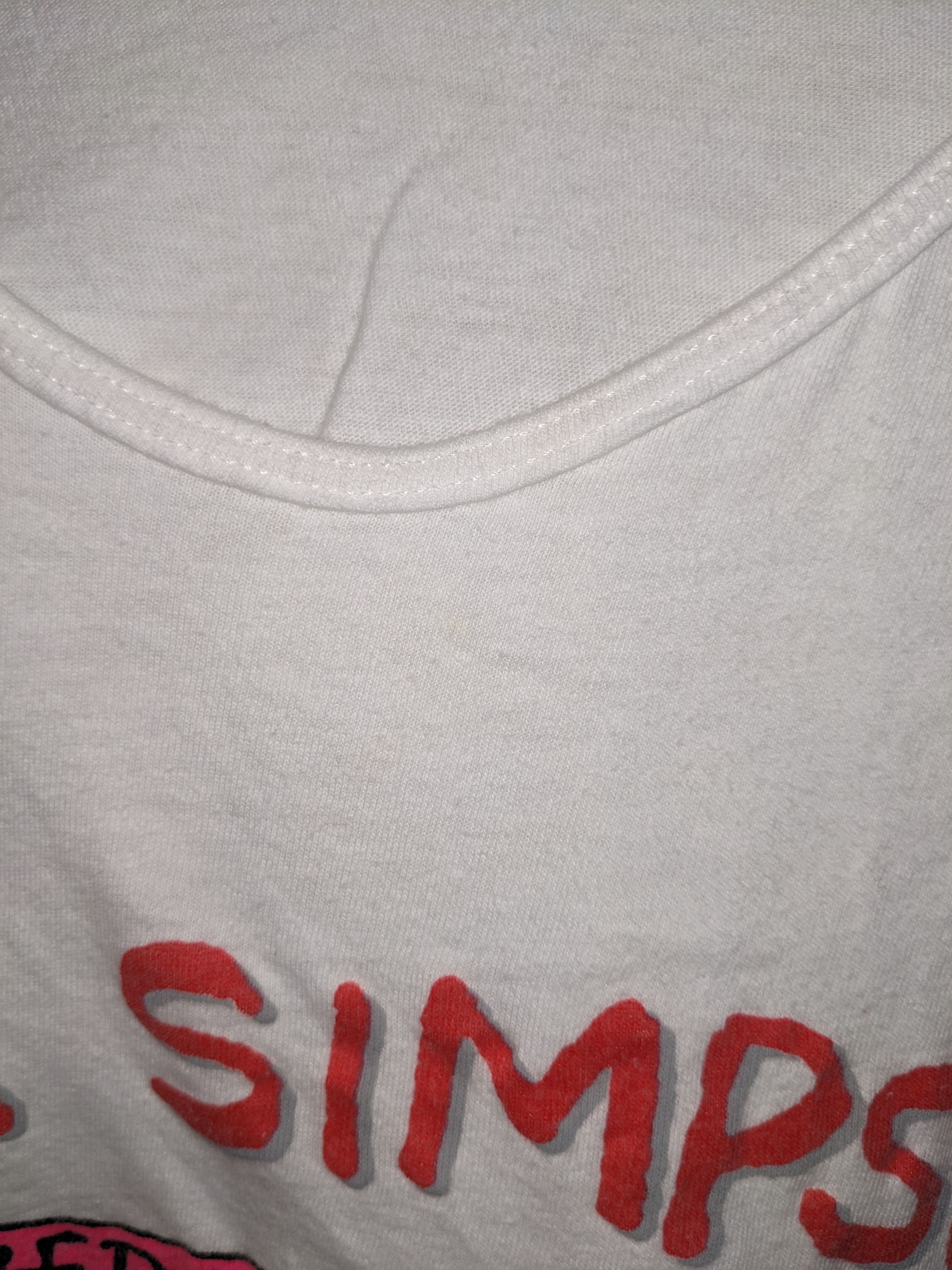 The Simpsons × Vintage Vintage 1990 Lisa Simpson Overachiever Funny Medium Tank Top Size US M / EU 48-50 / 2 - 6 Thumbnail