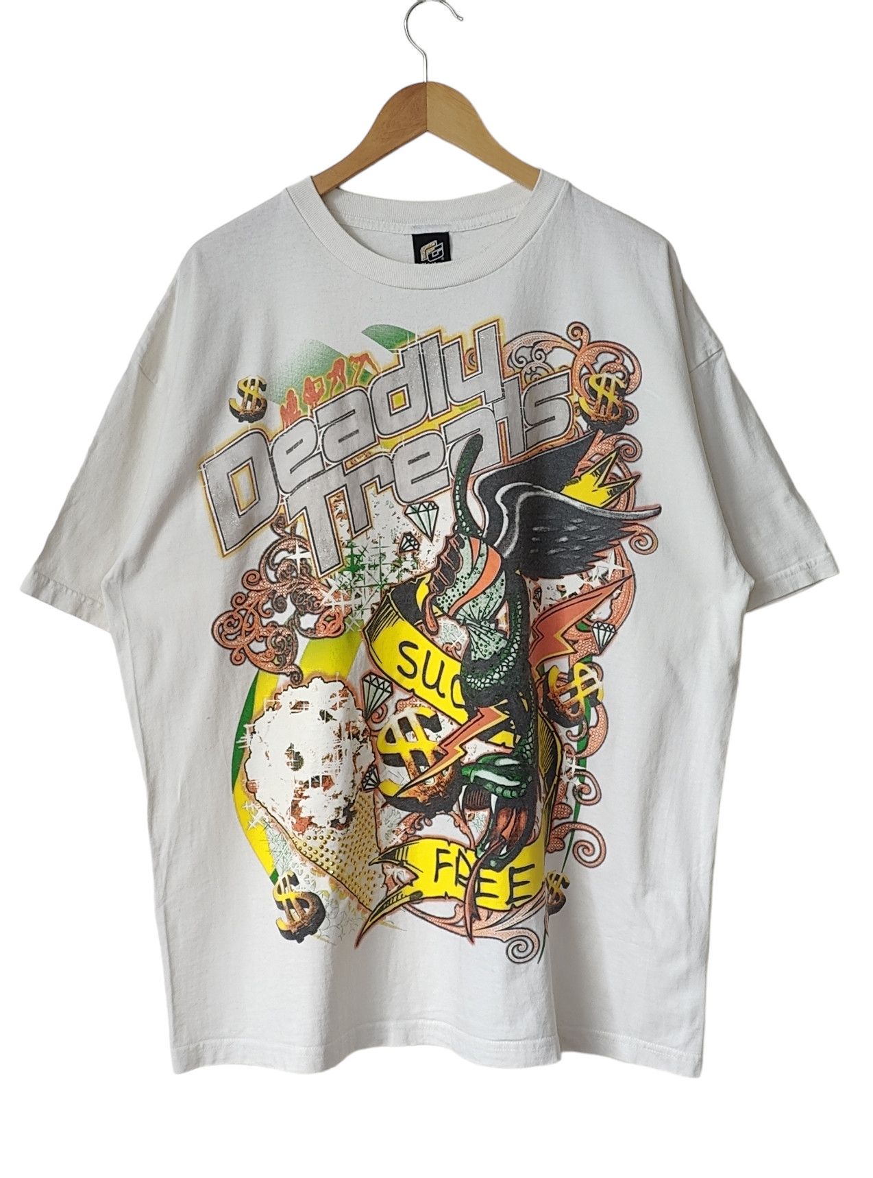 Rap Tees FUYA Deadly Treats Y2K VTG 90s Vintage Hip Hop Blink Tshirt Size US XXL / EU 58 / 5 - 1 Thumbnail