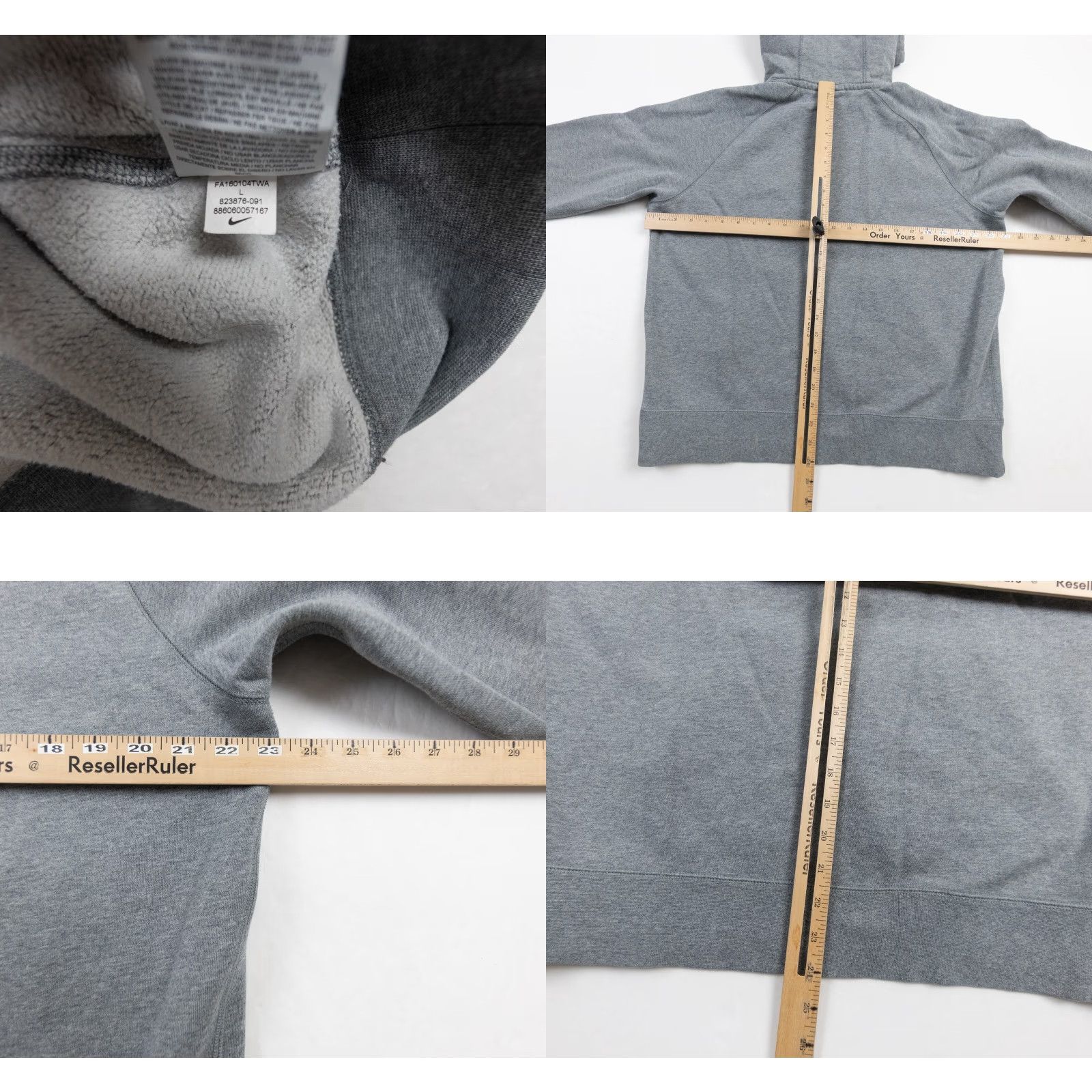 Nike Nike Futura Hoodie Mens Large Gray Pullover Sweatshirt Long Sleeve Adult Outdoor Swoosh Size US L / EU 52-54 / 3 - 8 Thumbnail