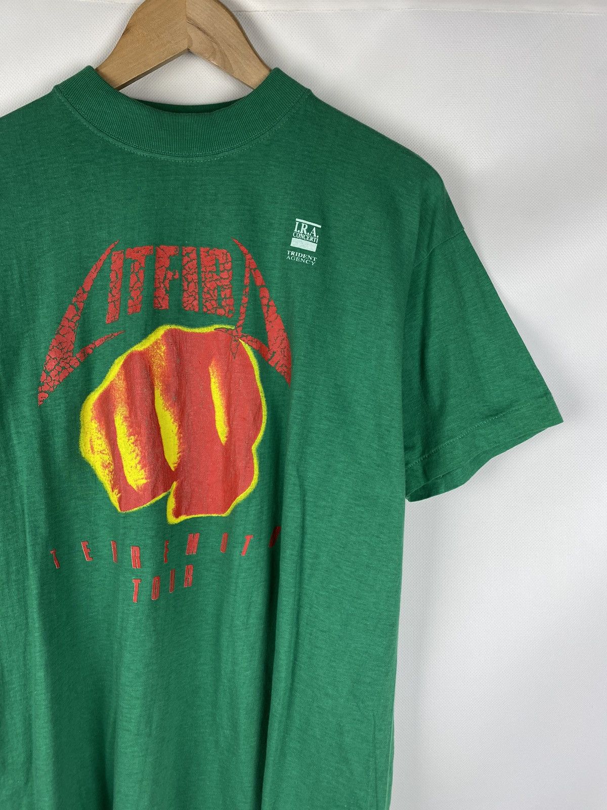 Band Tees × Vintage Vintage 90s Litfiba Terremoto tour band t shirt size Xl Size US XL / EU 56 / 4 - 5 Thumbnail