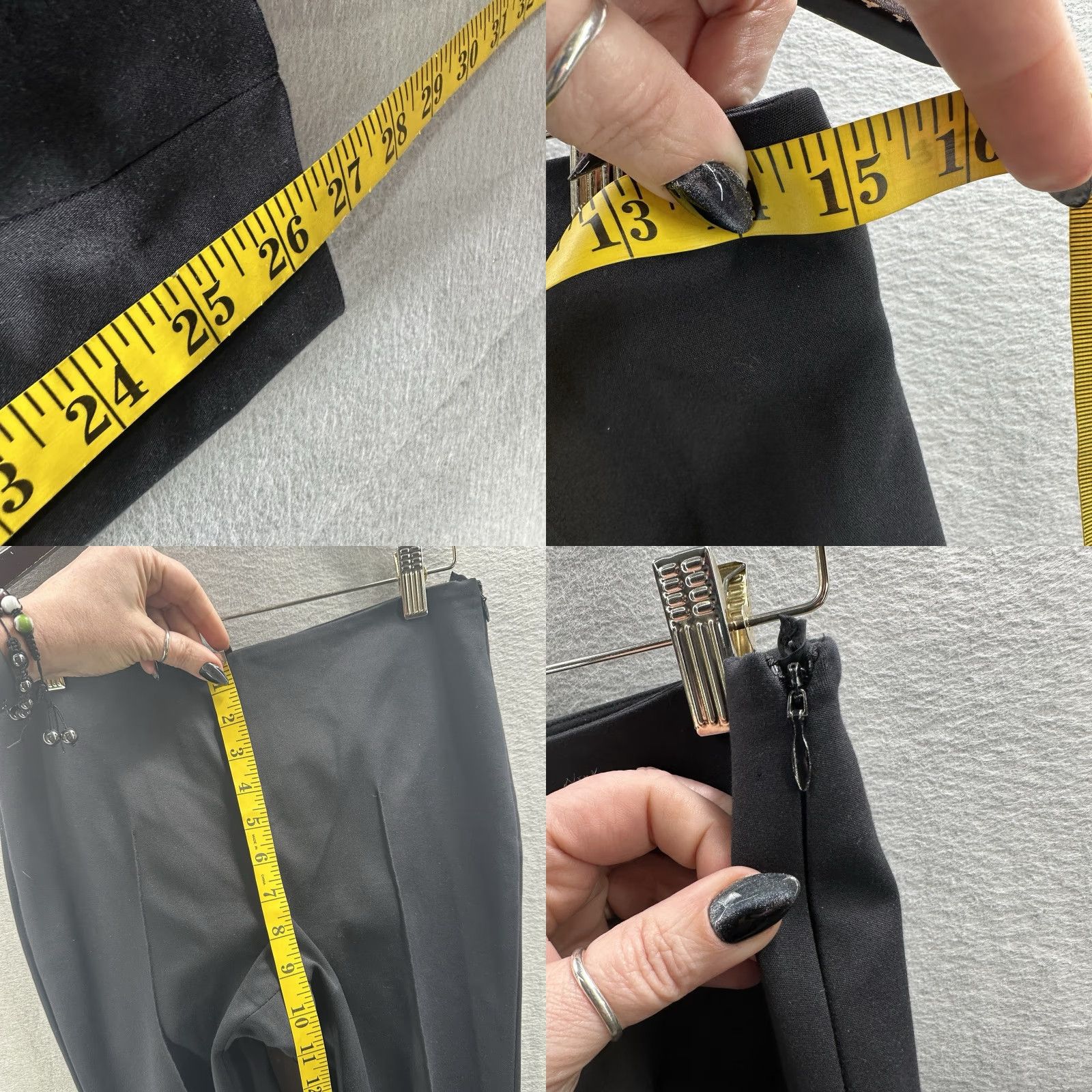 Akris Akris Punto Franca Techno Pants Slim Black Cotton Blend Stretch Women's 4 Active City 90s Style Boots? Size 27" / US 4 / IT 40 - 8 Thumbnail