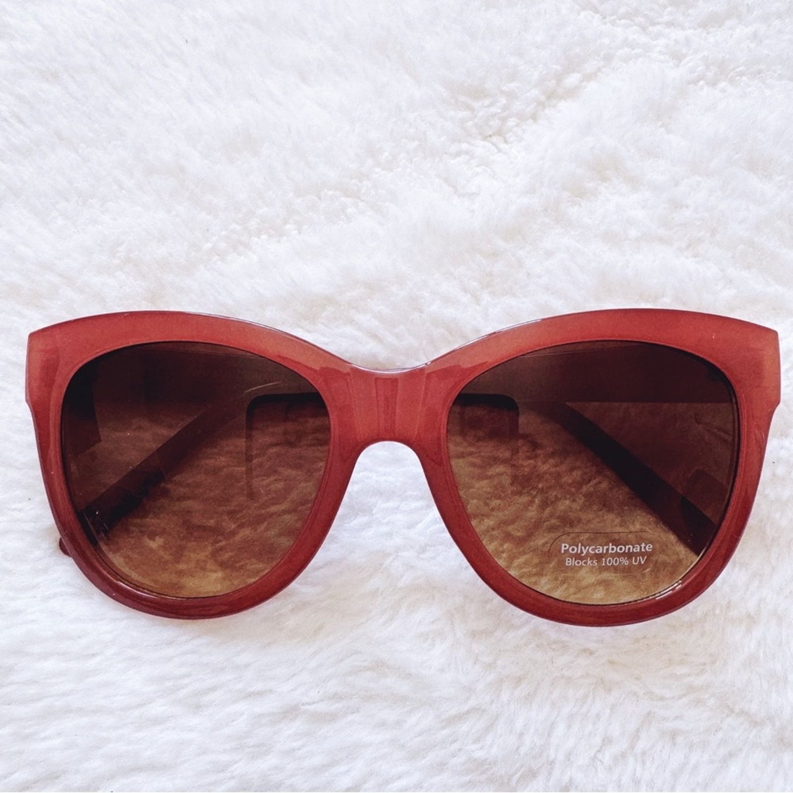Other Mina Burgundy Brown Chic Sunglasses Size ONE SIZE - 1 Thumbnail