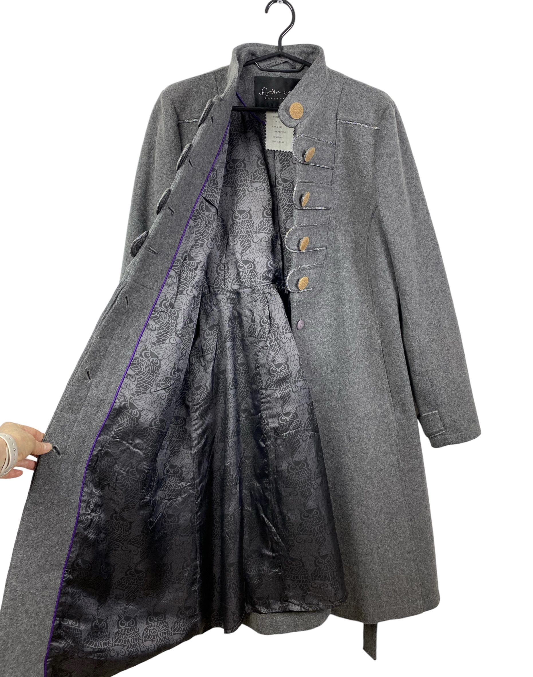 Designer Stella Nova Wool-Cashmere Belted Coat size 42 Size M / US 6-8 / IT 42-44 - 15 Thumbnail
