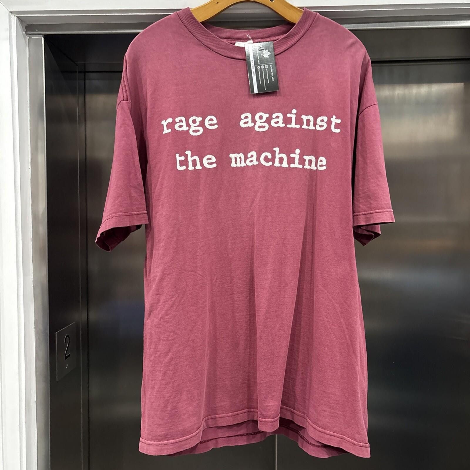 Rage Against The Machine Vintage 1990s Red And White Rage Against the machine tee Size US XL / EU 56 / 4 - 1 Thumbnail
