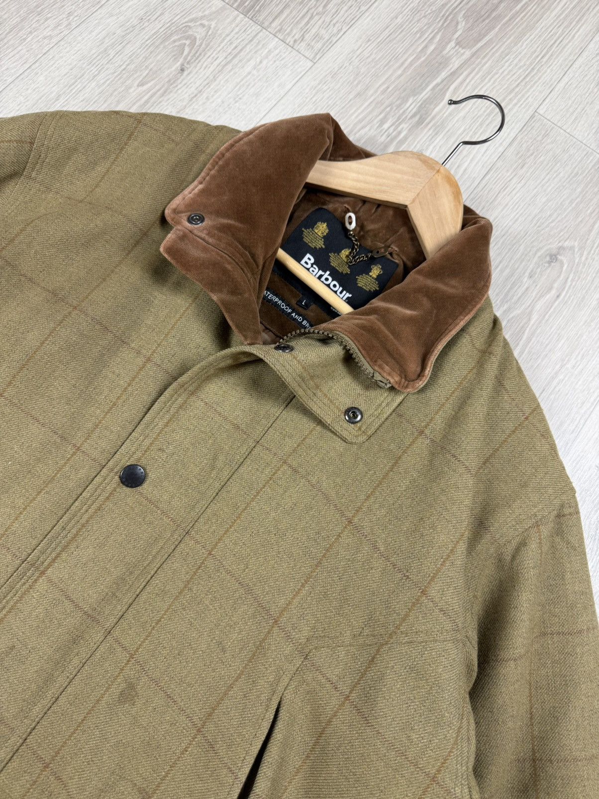 Barbour Barbour Washable Berwick Tweed Jacket Men's Large Green Size US L / EU 52-54 / 3 - 5 Thumbnail