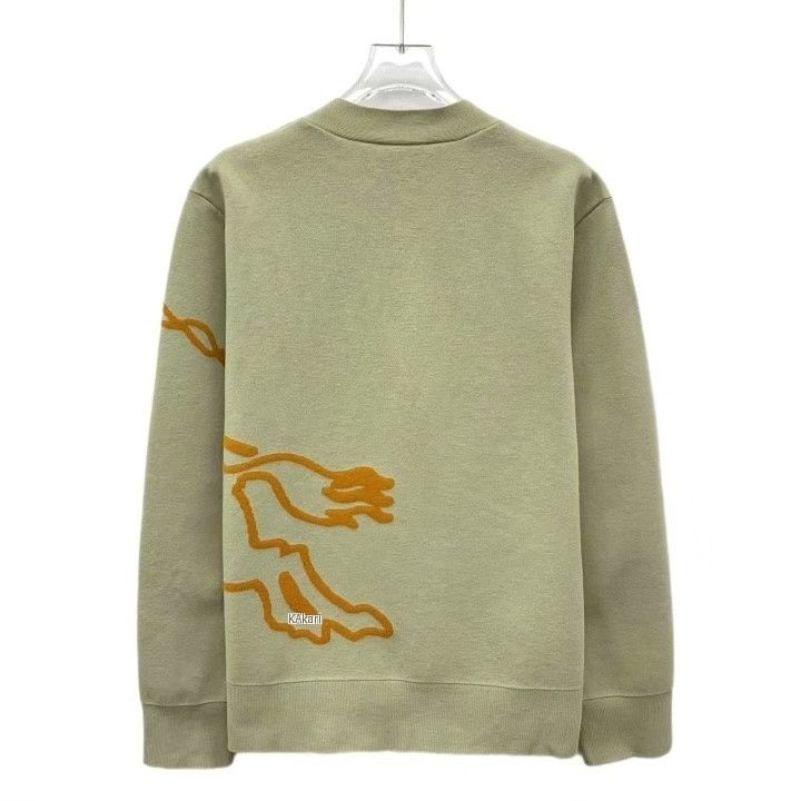 Burberry Burberry 2024 Light Green Horse Motif Cotton Sweater Size US M / EU 48-50 / 2 - 2 Thumbnail