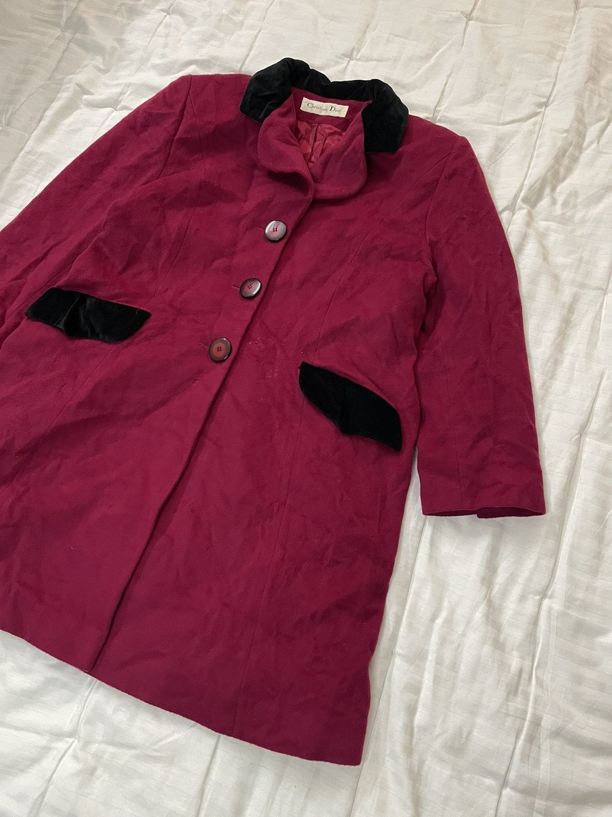 Christian Dior Monsieur Very Rare Vintage Christian Dior x Loro Piana wool coat Size L / US 10 / IT 46 - 3 Thumbnail