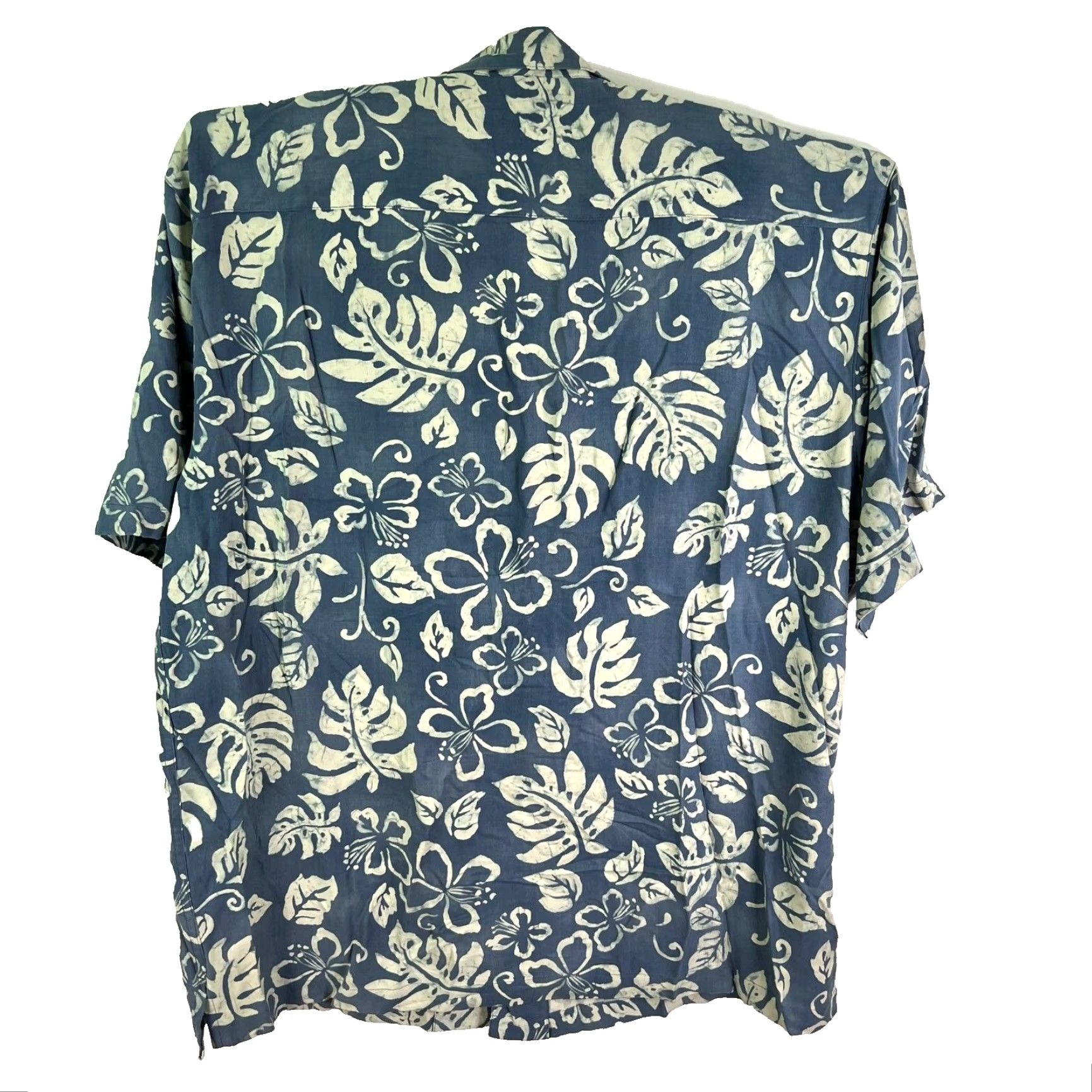 Vintage Barma Bibas Button-Up Shirt Mens XL Blue Silk Floral Short Sleeve Collared Pockets 100% Silk All Seasons Vintage No Floral Pattern Male Clothing Size US XL / EU 56 / 4 - 2 Thumbnail