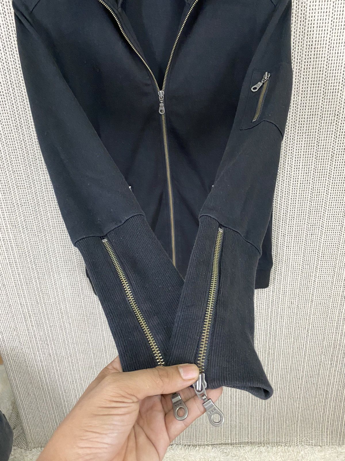 Designer × Japanese Brand × Morgan Homme Morgan homme sweater zipper rare design Size US M / EU 48-50 / 2 - 10 Thumbnail